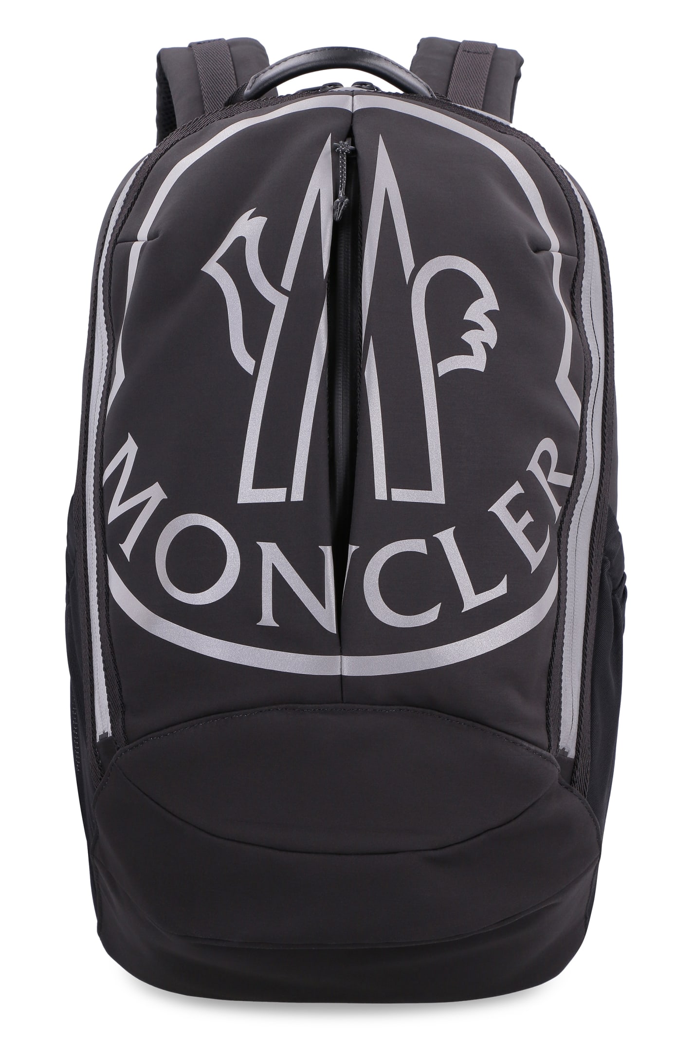 Moncler Cut Technical Fabric Backpack With Logo In Black