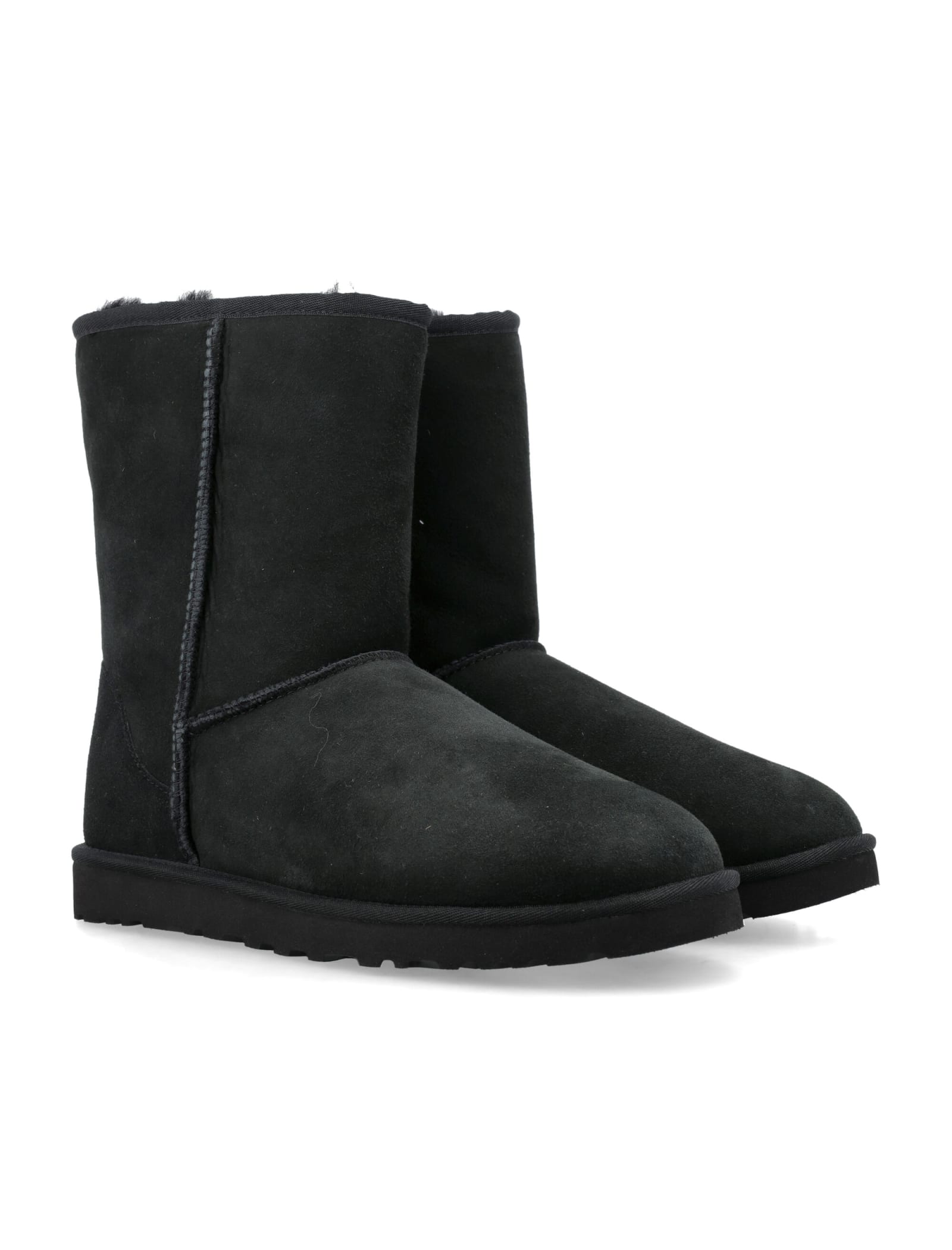 Shop Ugg Classic Short Boots In Black