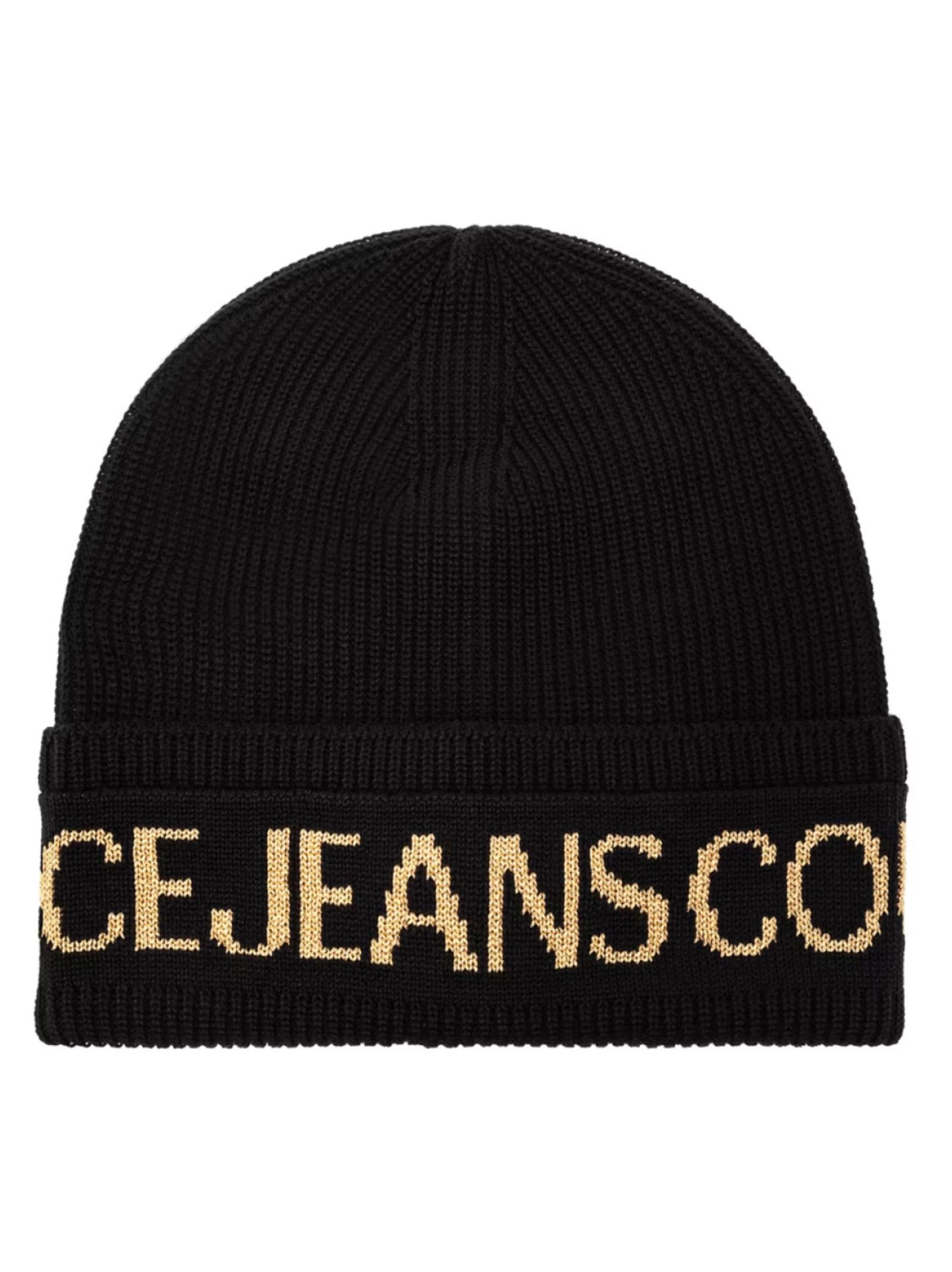Shop Versace Jeans Couture Hat In Black