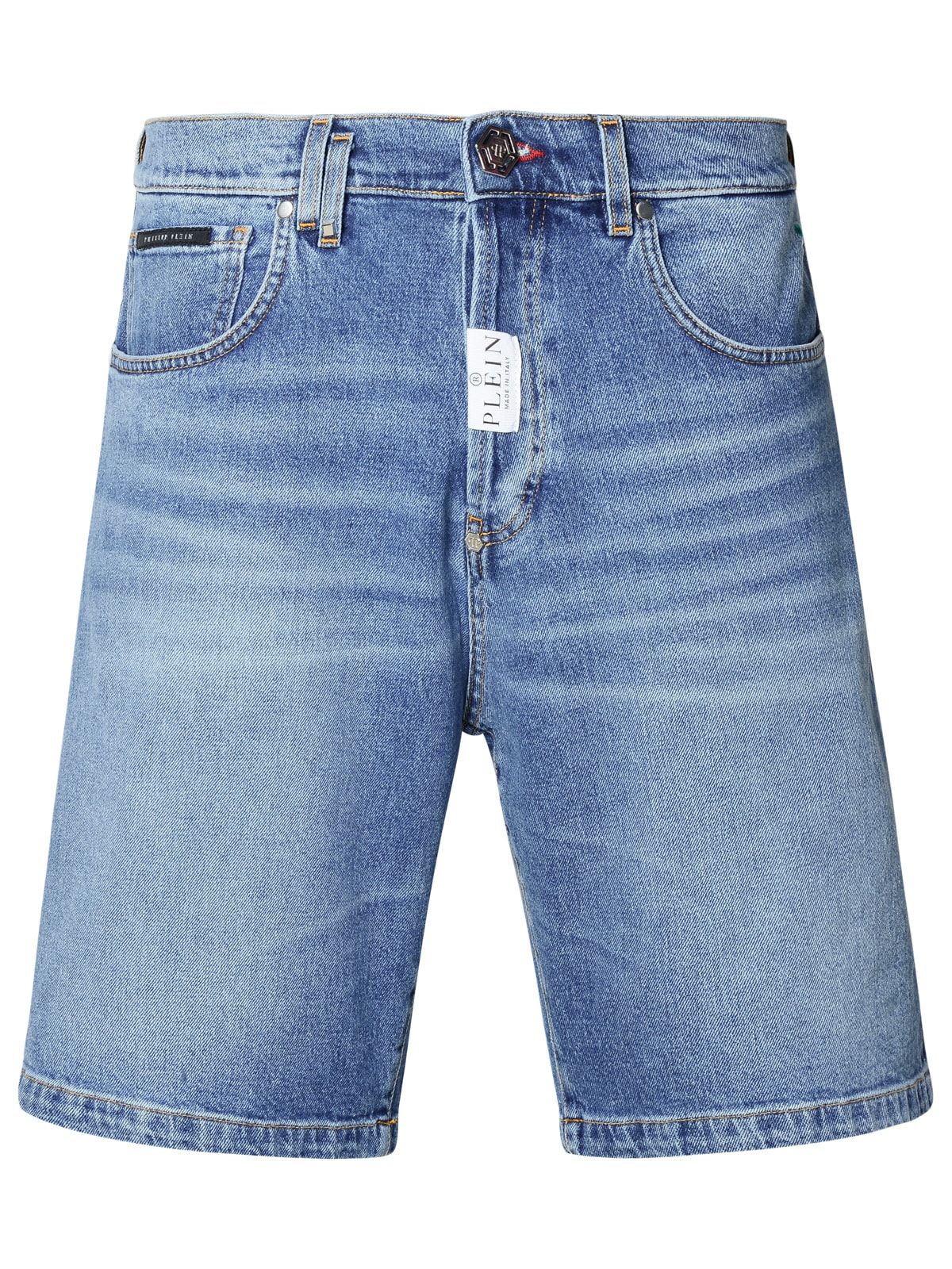 formantera Blue Cotton Bermuda Shorts