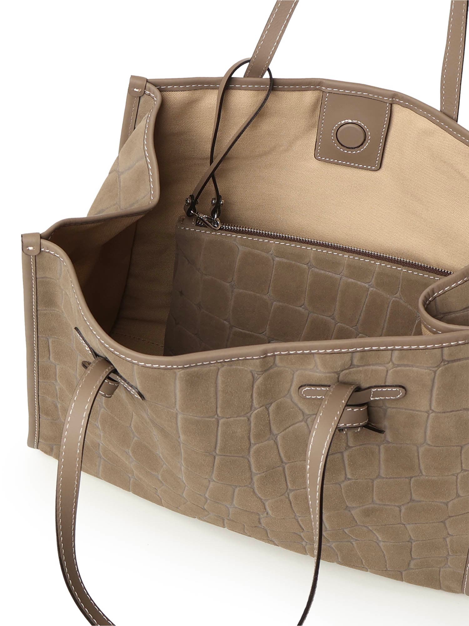 Gianni Chiarini Marcella Tote Bag In Brown