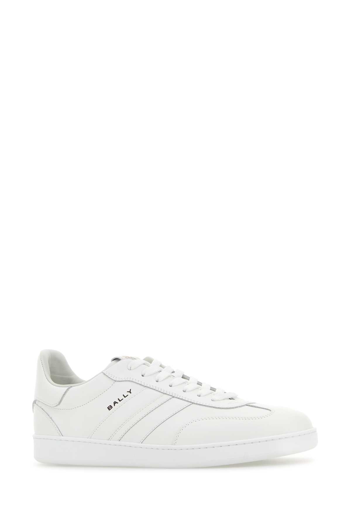 Bally Leather Rivy Sneakers Low-top Silhouette Rubber Sole In White