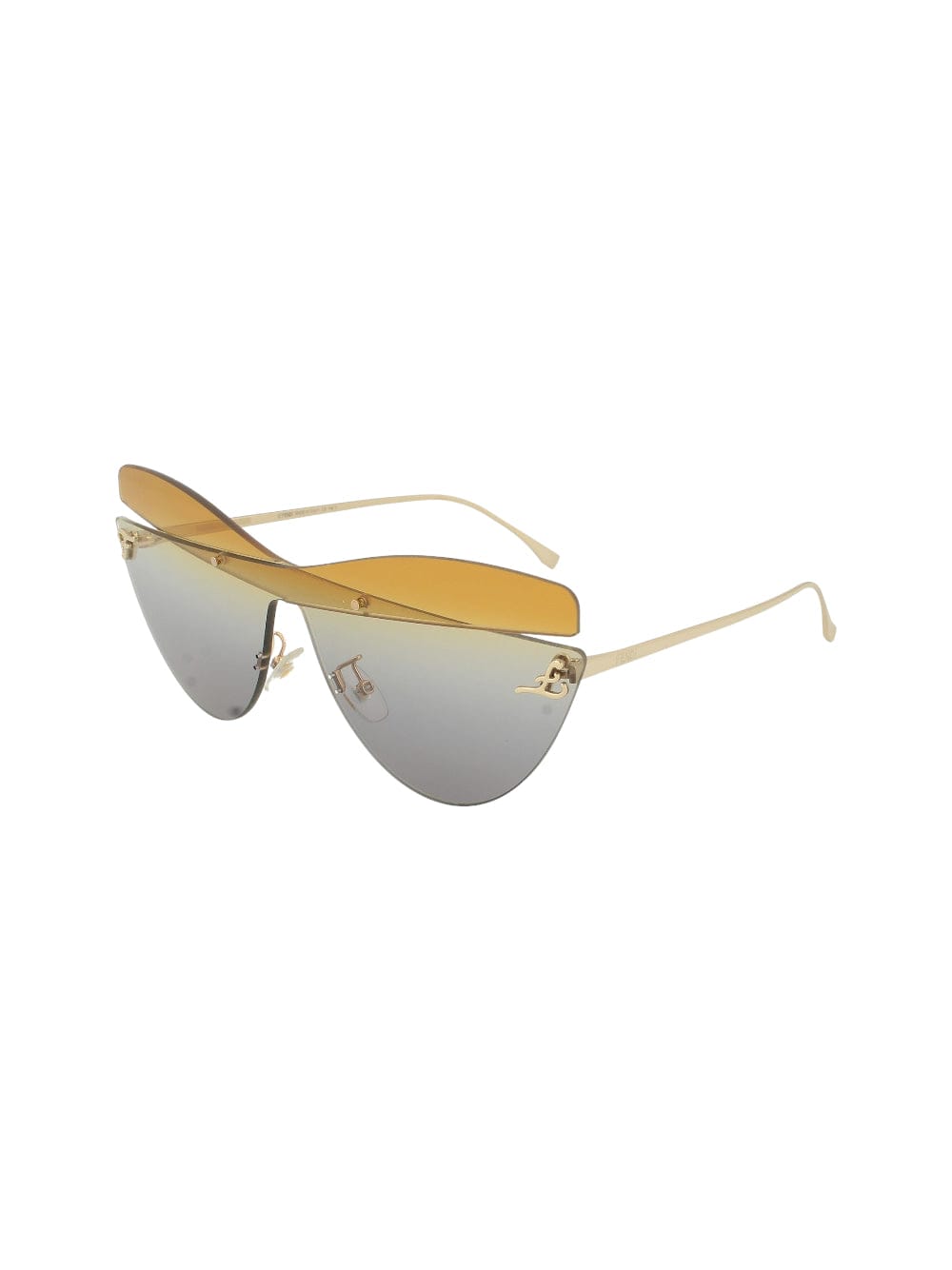 Fendi Eyewear Ff 0400 - Gold Sunglasses