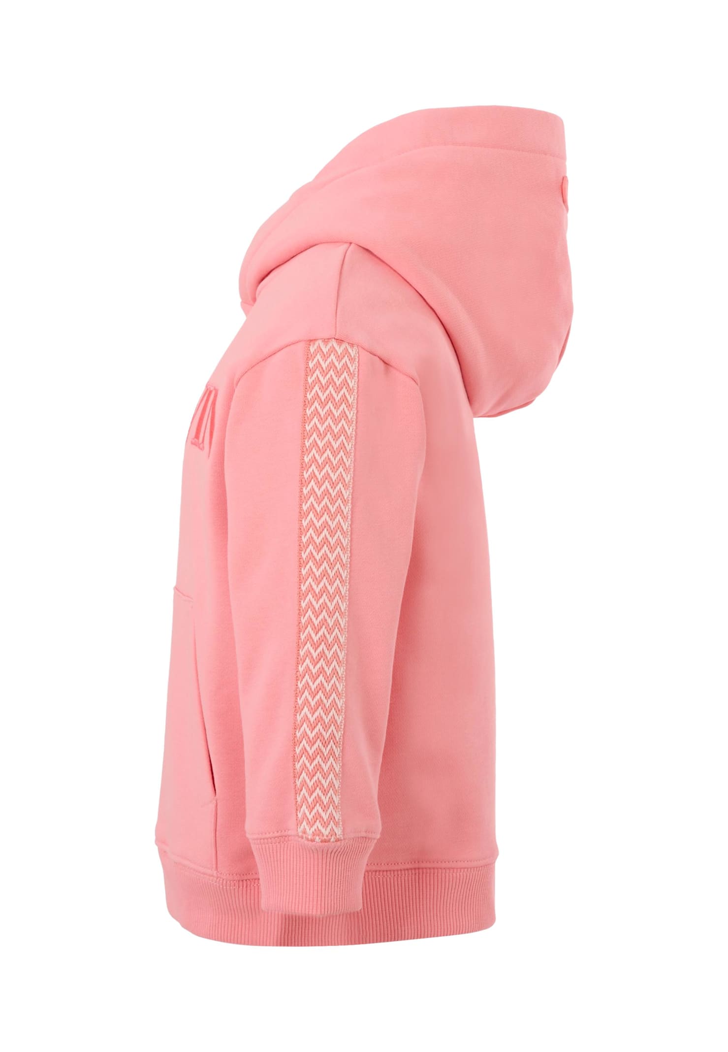 Lanvin Pink Sweatshirt For Girl With Logo In Pink
