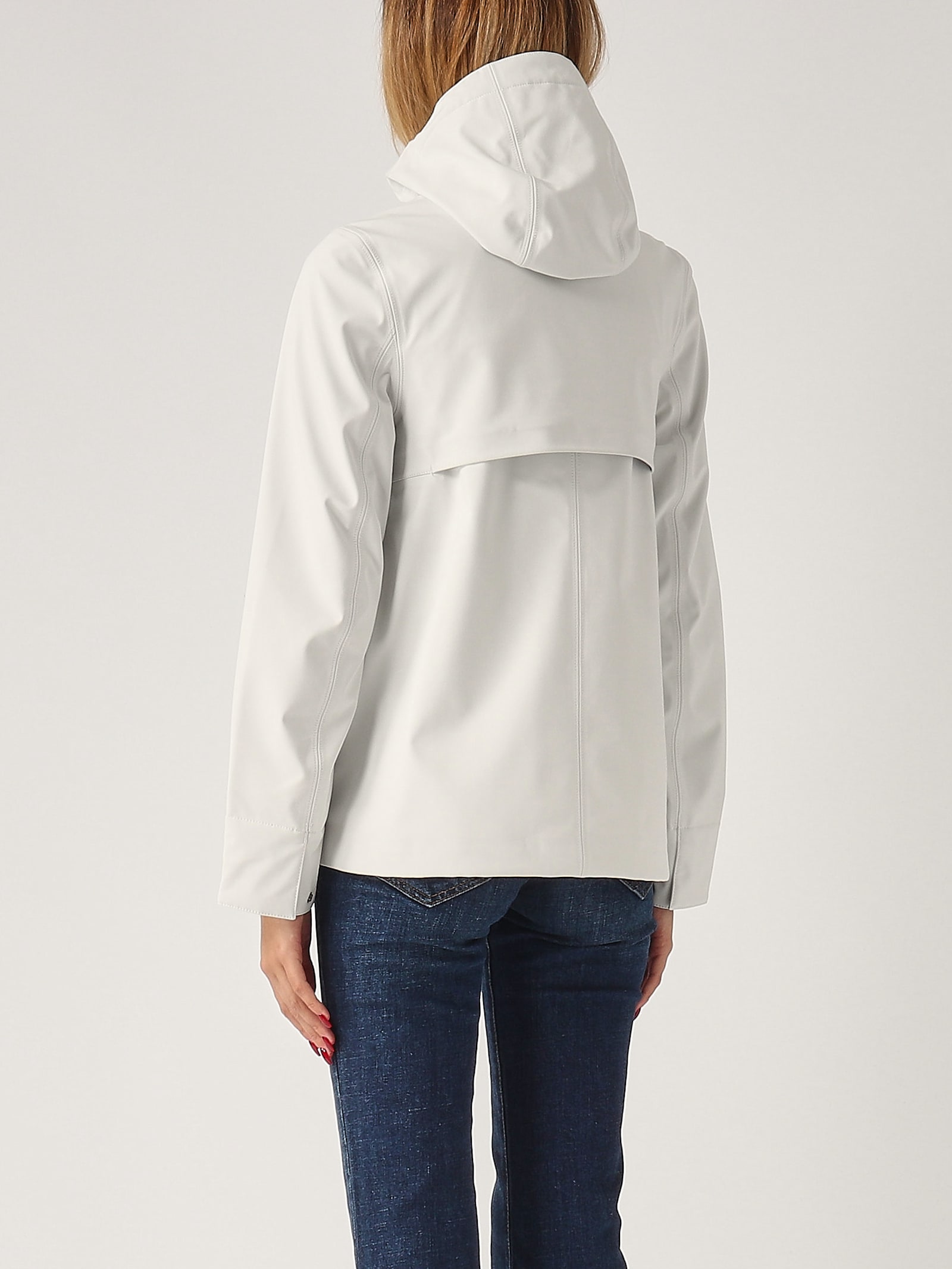 Shop K-way Madalina Bonded Jacket In Bianco