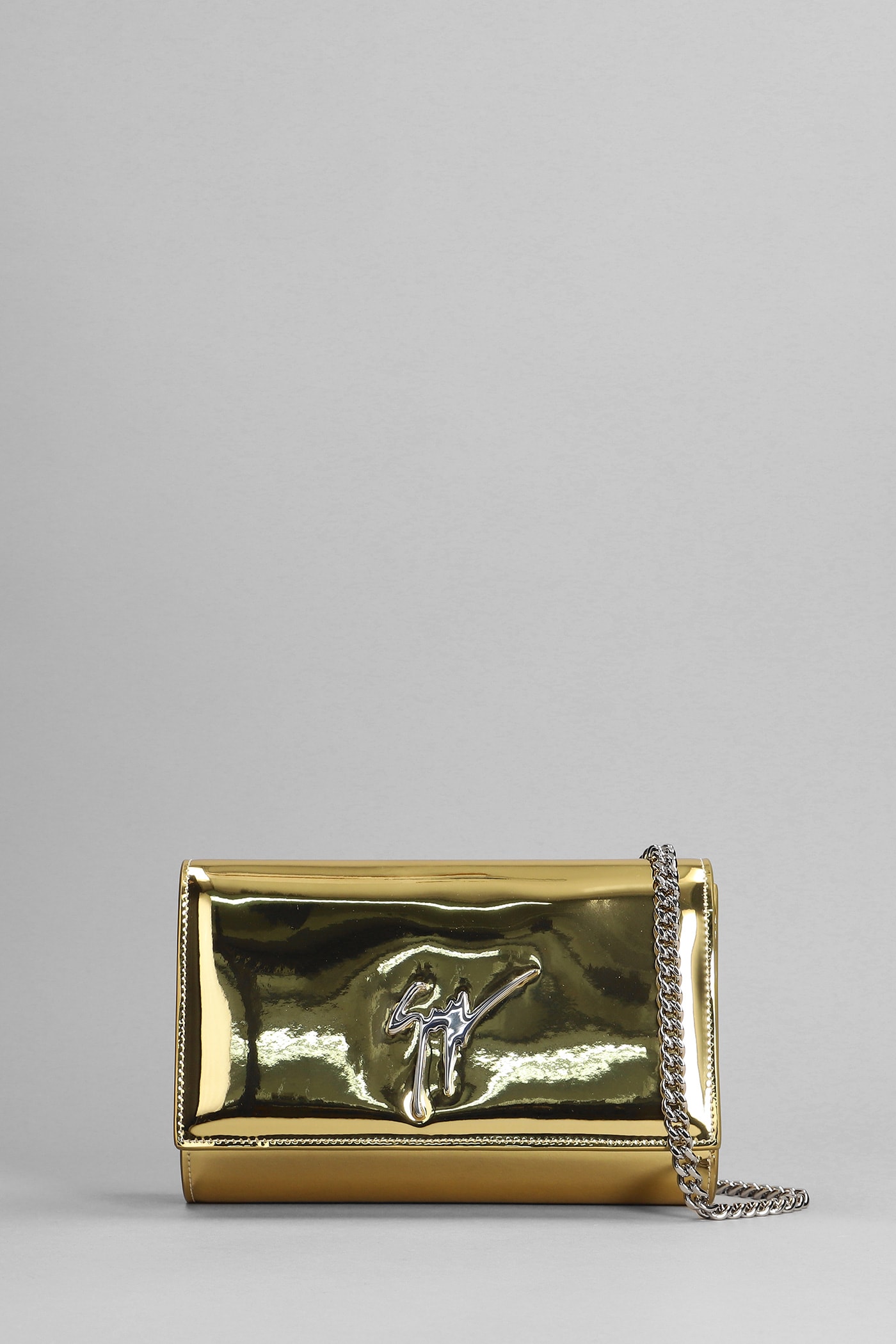Giuseppe Zanotti Cleopatra Shoulder Bag In Gold Leather