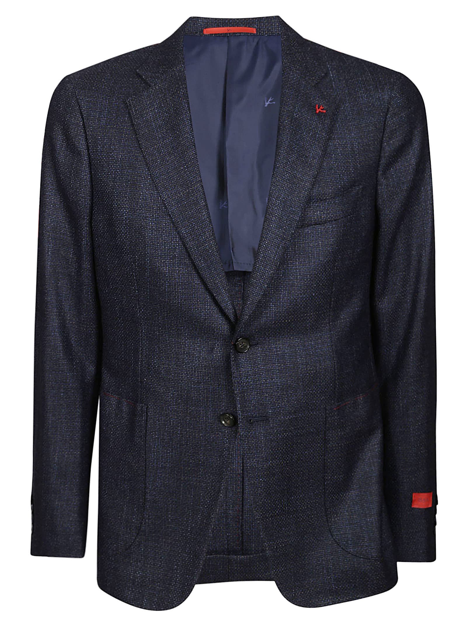 Shop Isaia Jacket In Blue