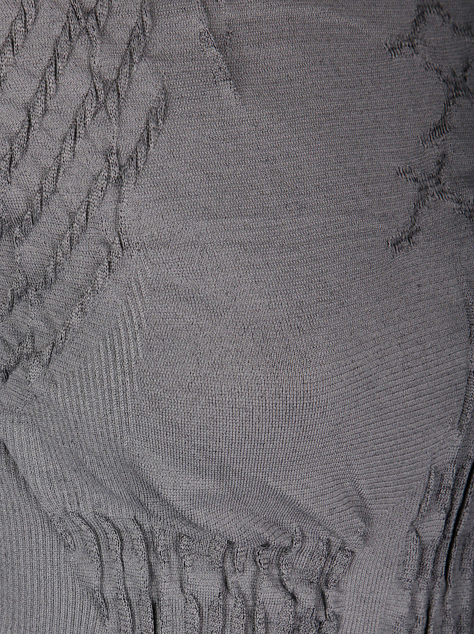 Roa Aune Dryarn Seamless Knit Top In Gray