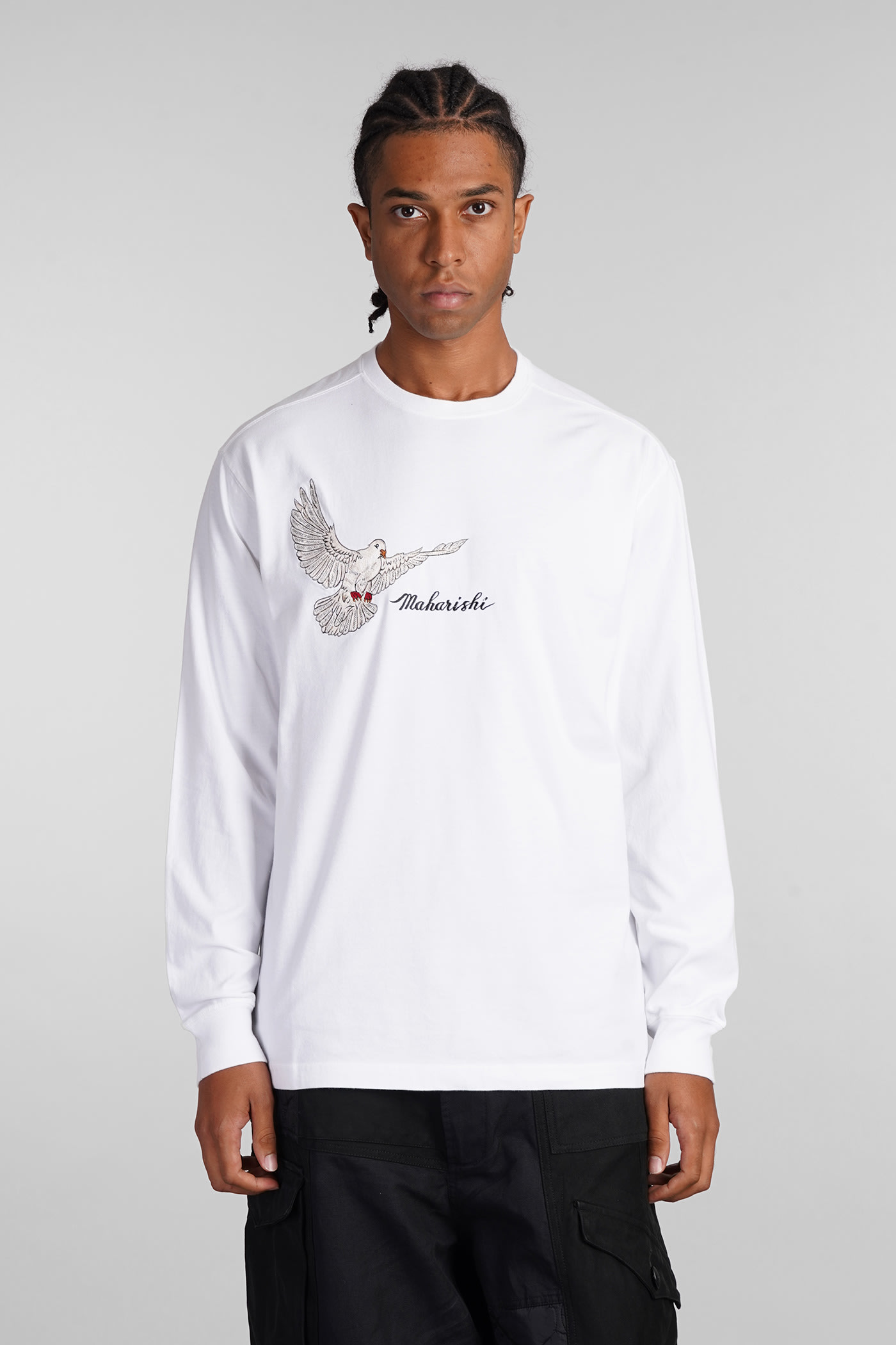 Peace Mount T-shirt In White Cotton