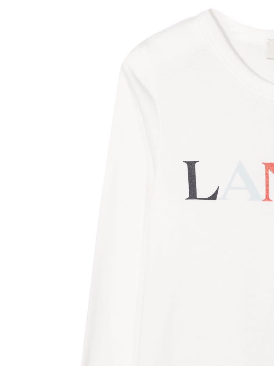 Lanvin T-shirt Con Logo In White