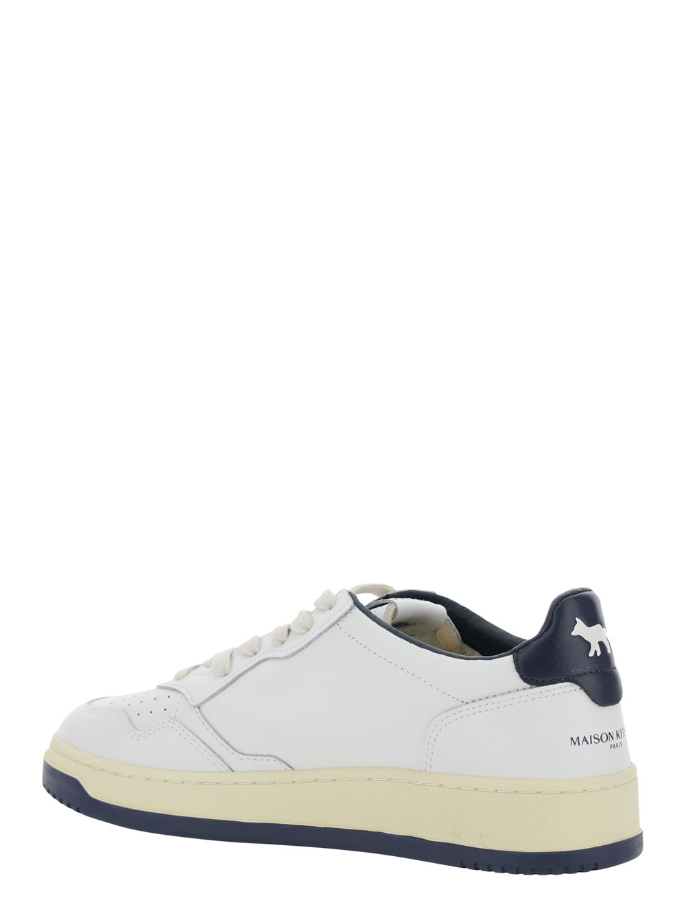 Autry X Maison Kitsune Medalist Low Top Sneakers In Blue