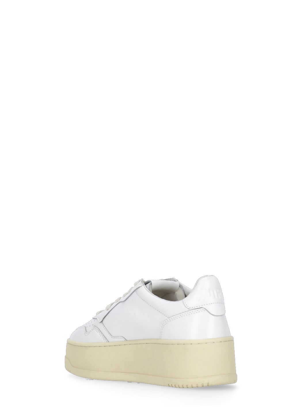 Autry Medalist Platform Low Sneakers In White