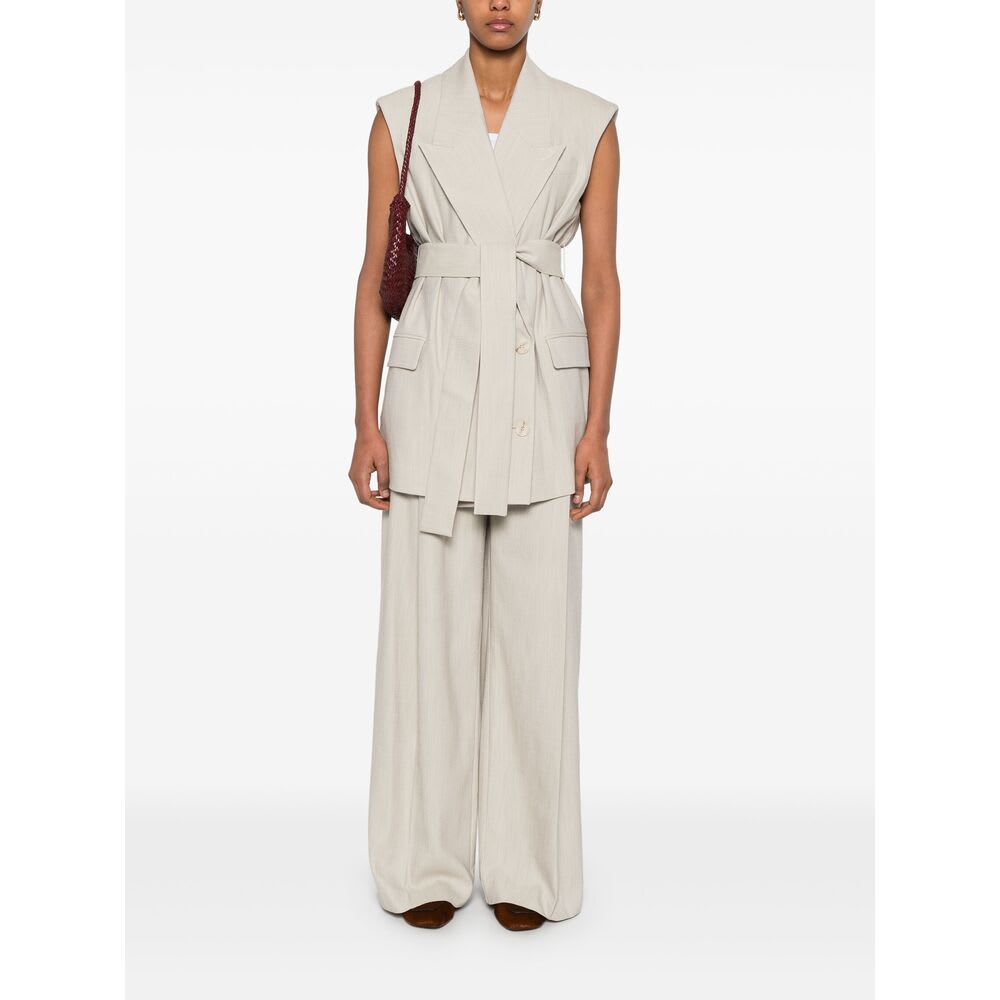 Camilla And Marc Waistcoat In Neutral