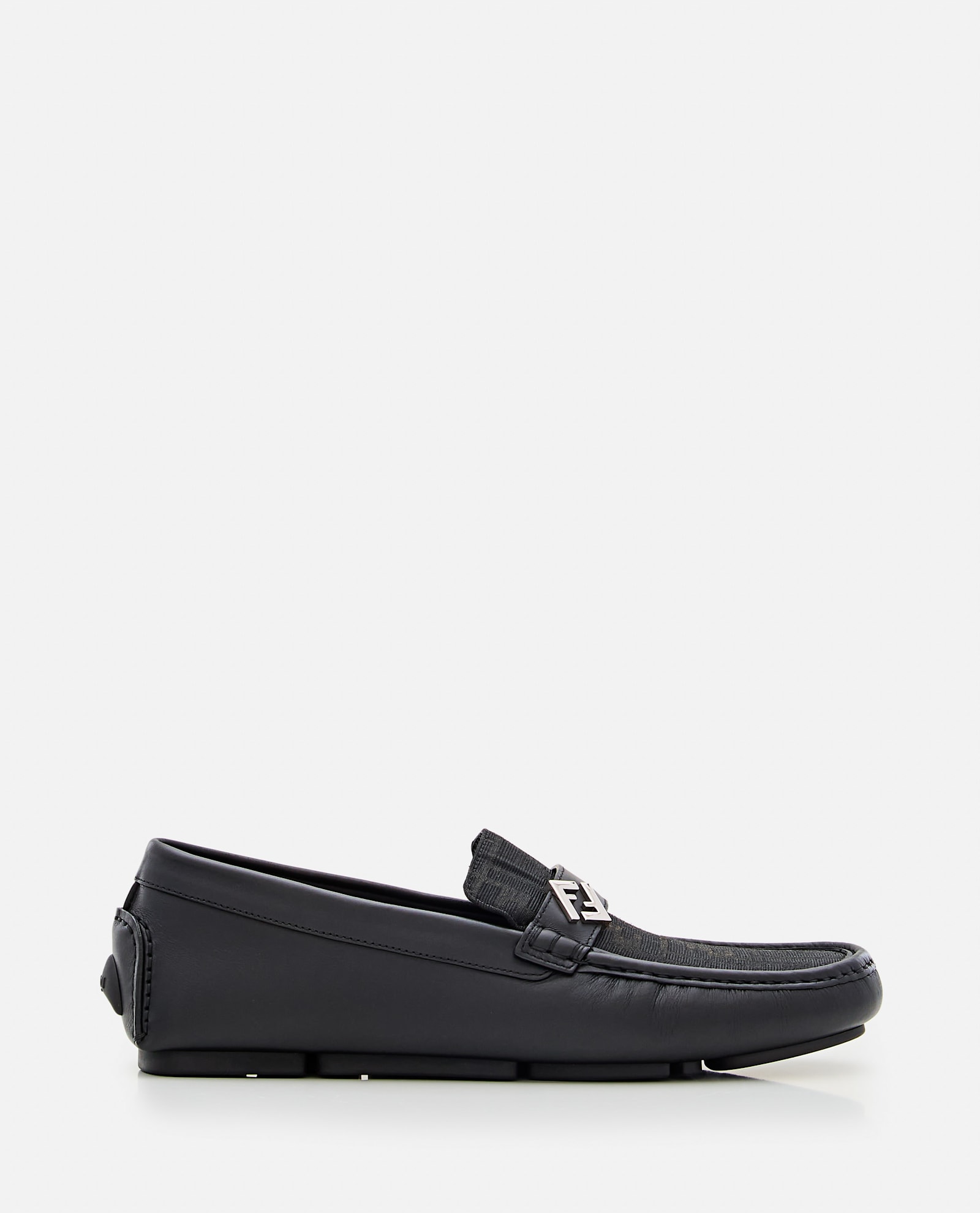 Shop Fendi Driver Loafer In Black