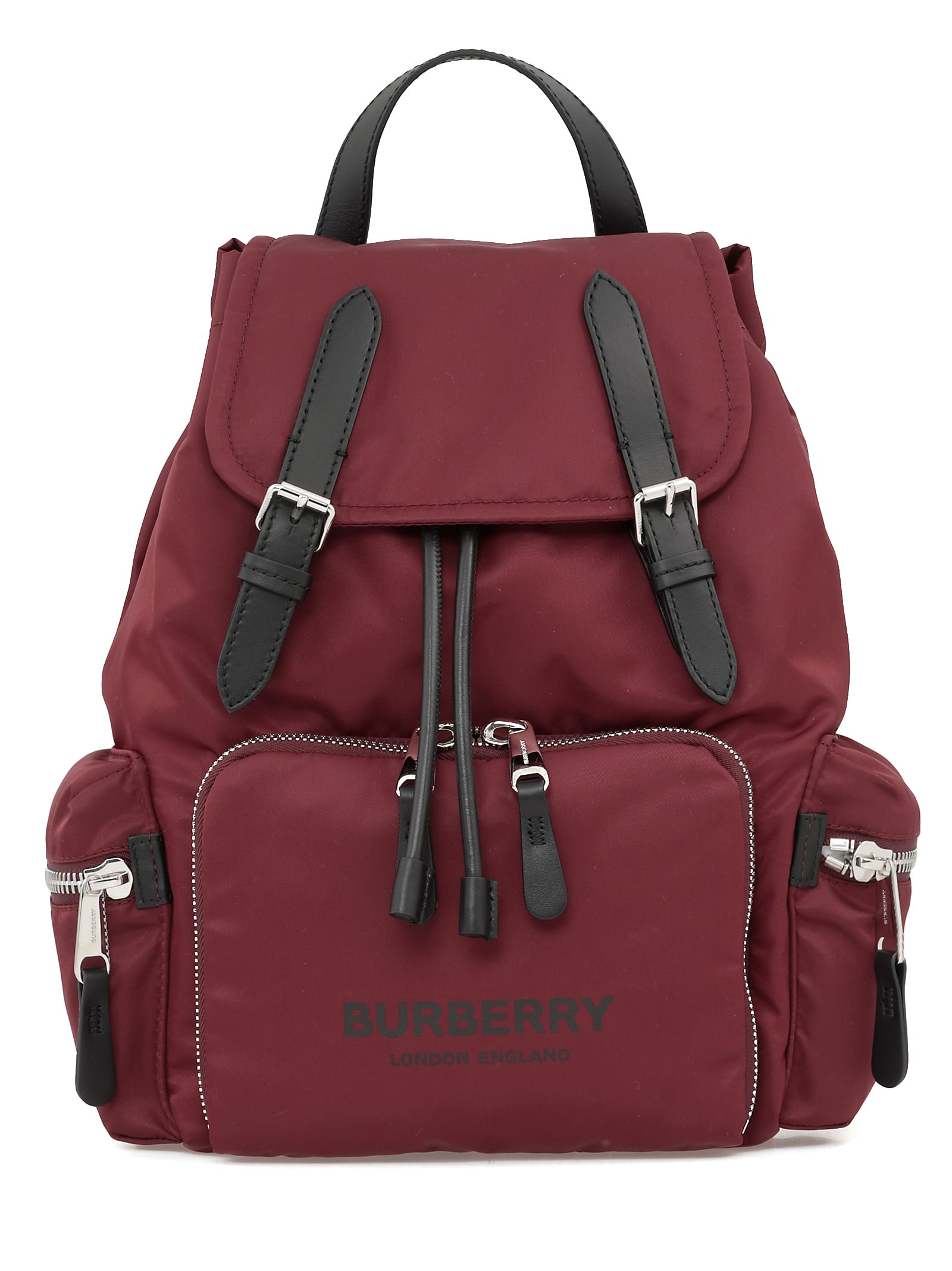 burberry the medium ruckensacark in logo print econyl