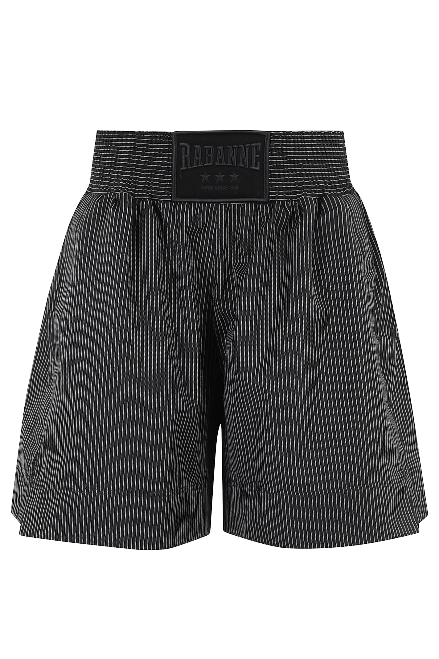 Shop Rabanne Short In Black White