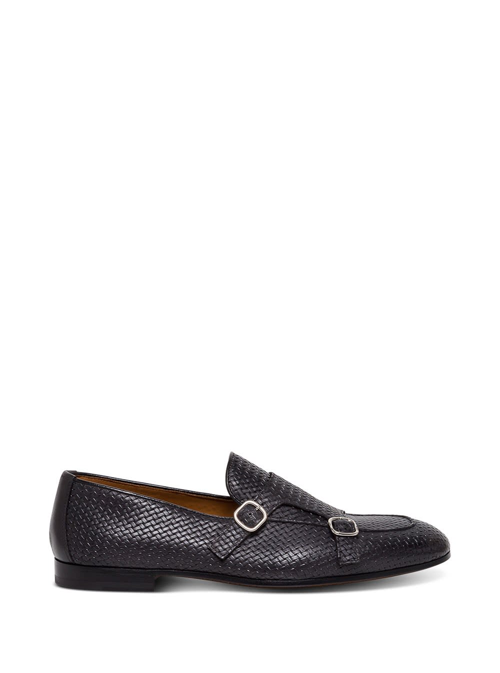 Doucals Braided Leather Loafers With Buckles