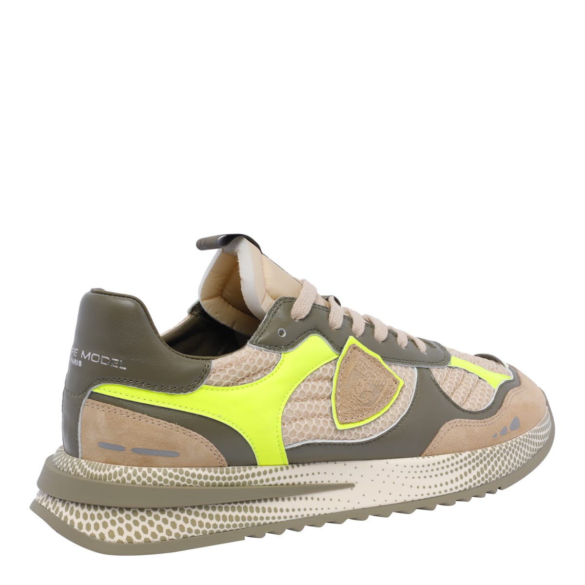 Shop Philippe Model Olympique Low Sneakers In Beige