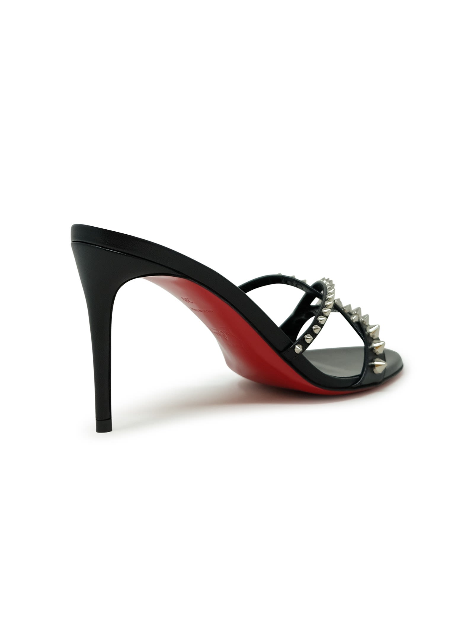 Christian Louboutin Tatoosh Spikes Sandals In Black/lin Black