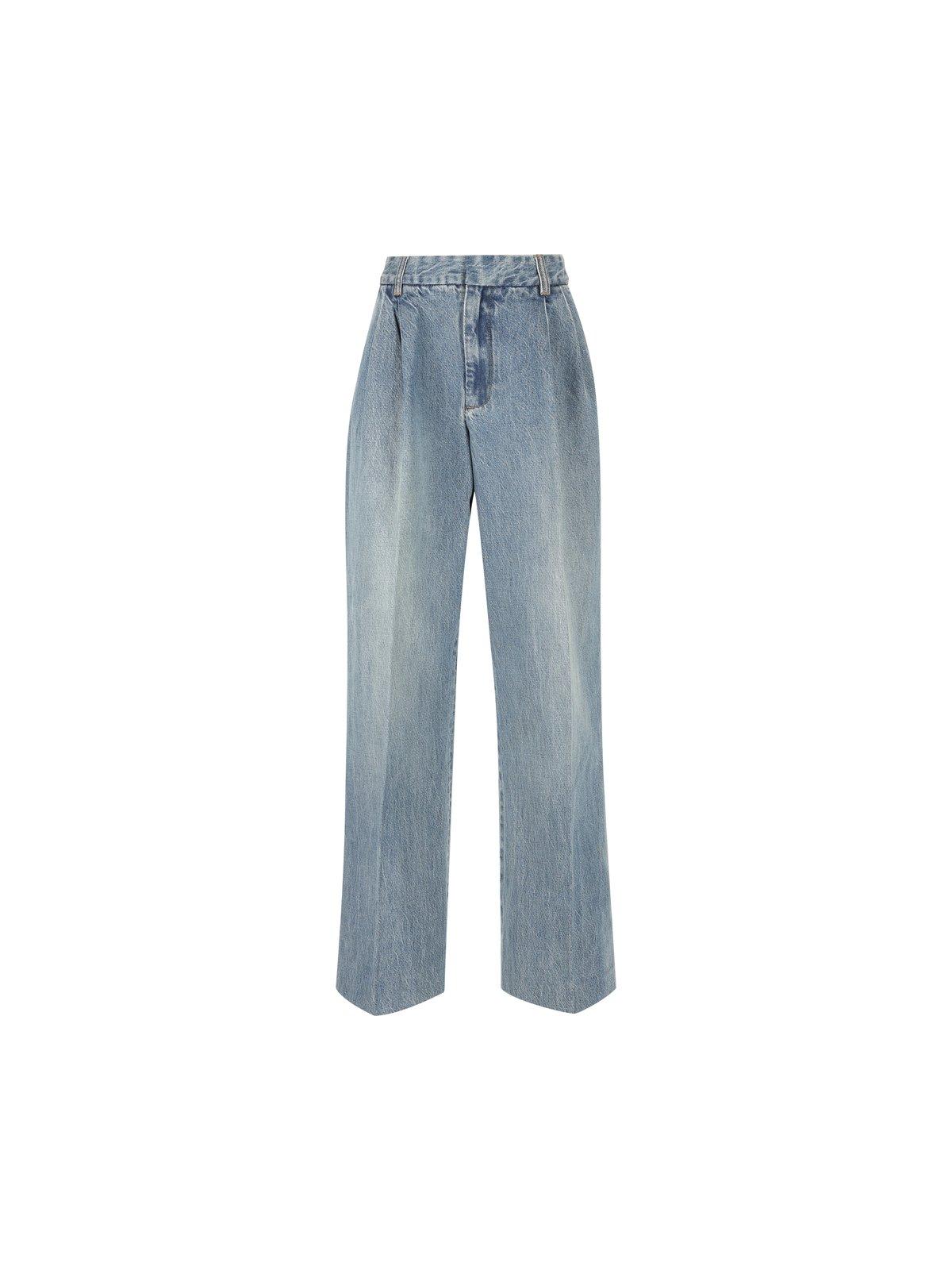 Shop Zimmermann Illustration Denim Jeans In Blue