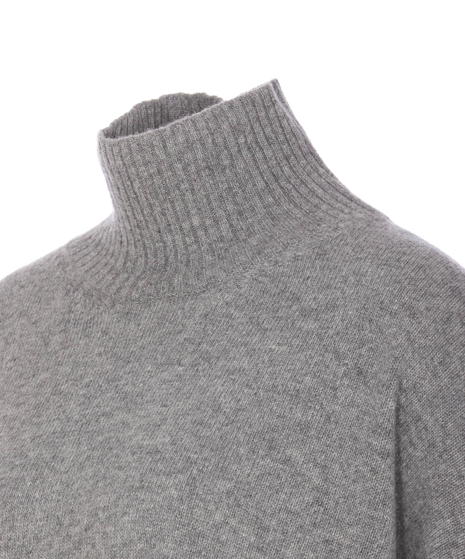 Shop Roberto Collina Turtleneck Sweater In Grey