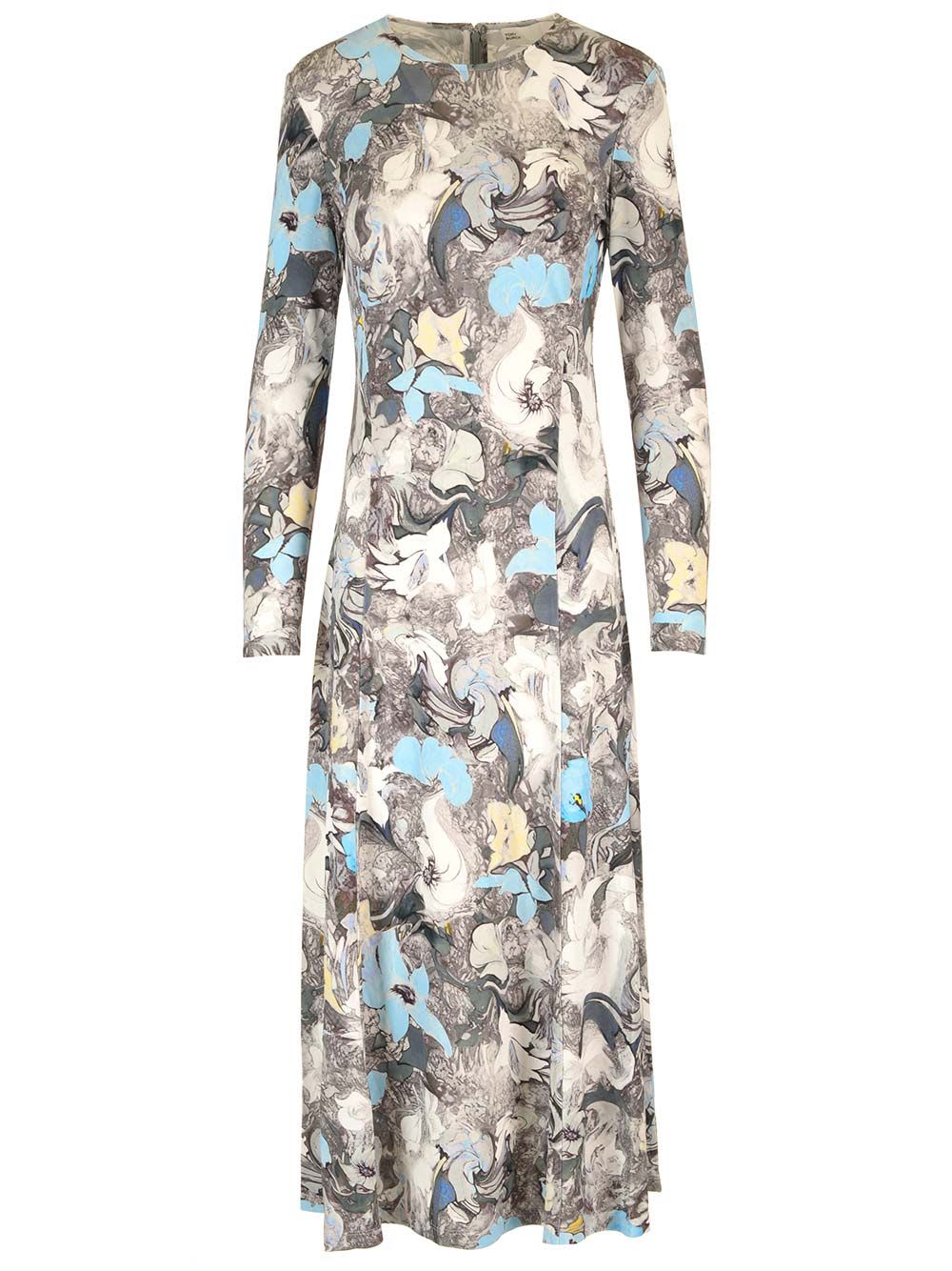 Shop Tory Burch Viscose Jersey Midi Dress In Multicolor