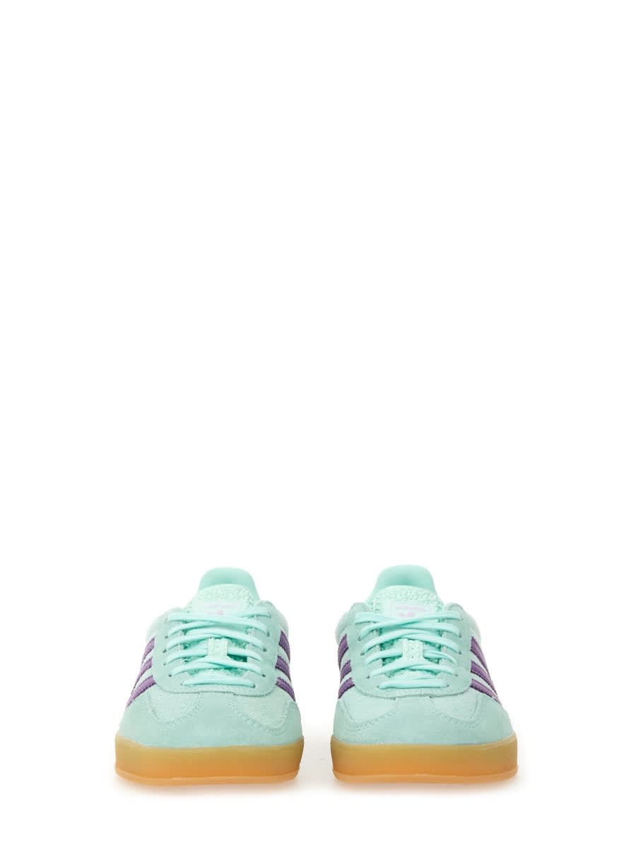Adidas Originals Sneaker Gazelle Indoor Clear Mint/active Purple/ice Lavender In Green