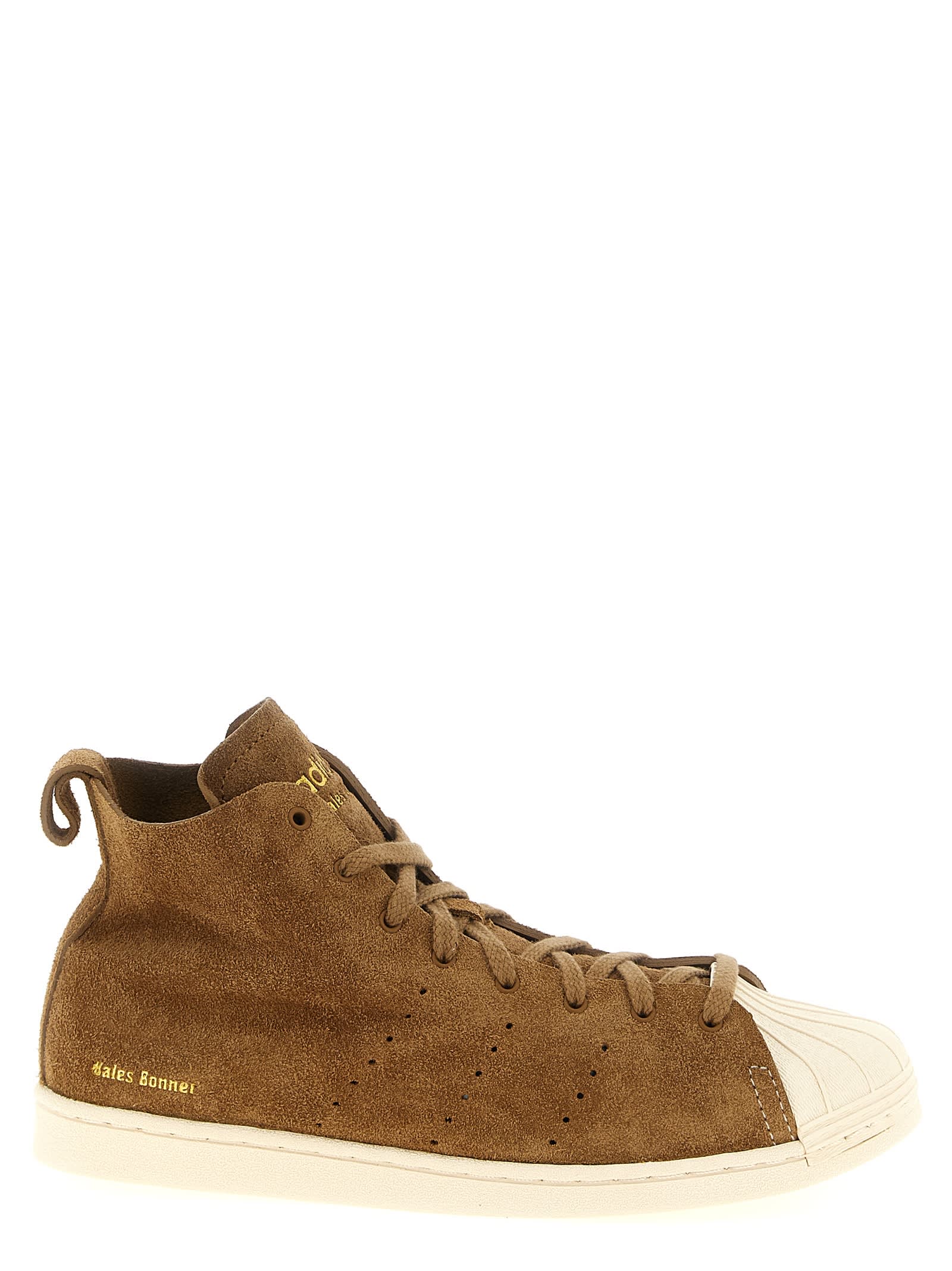 Adidas Originals Suede High-top Sneakers In Sand