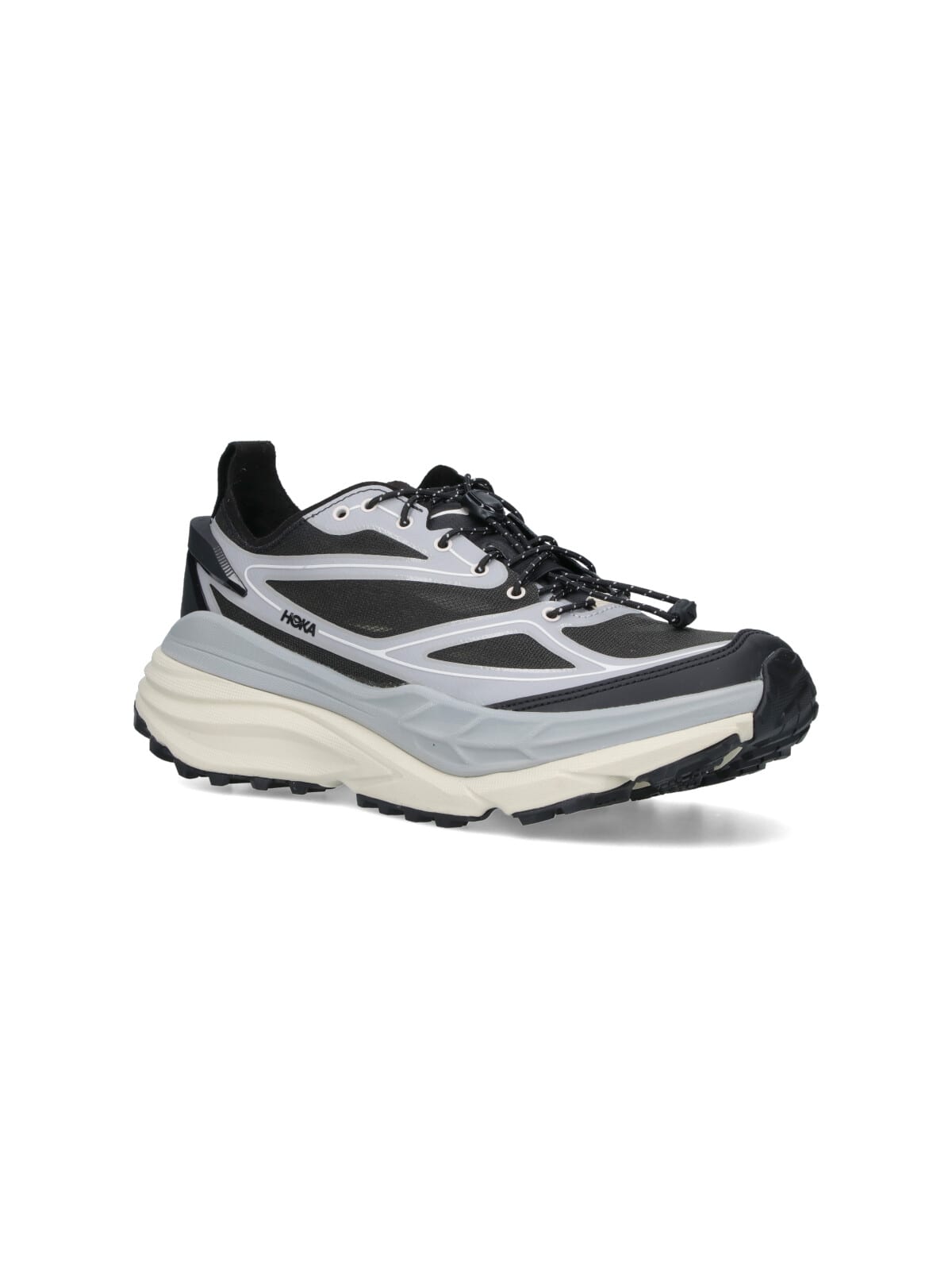 Hoka Stinson One7 Panelled Mesh Sneakers In Gray