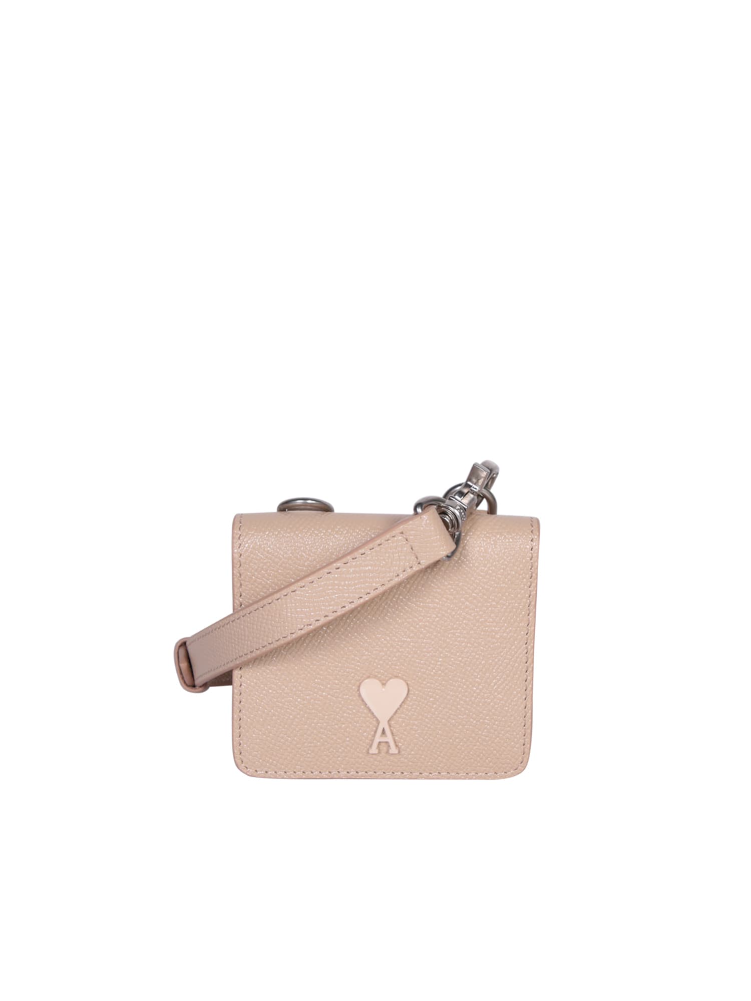Shop Ami Alexandre Mattiussi Ami Paris Adc Seas Strap Card Holder In Pink