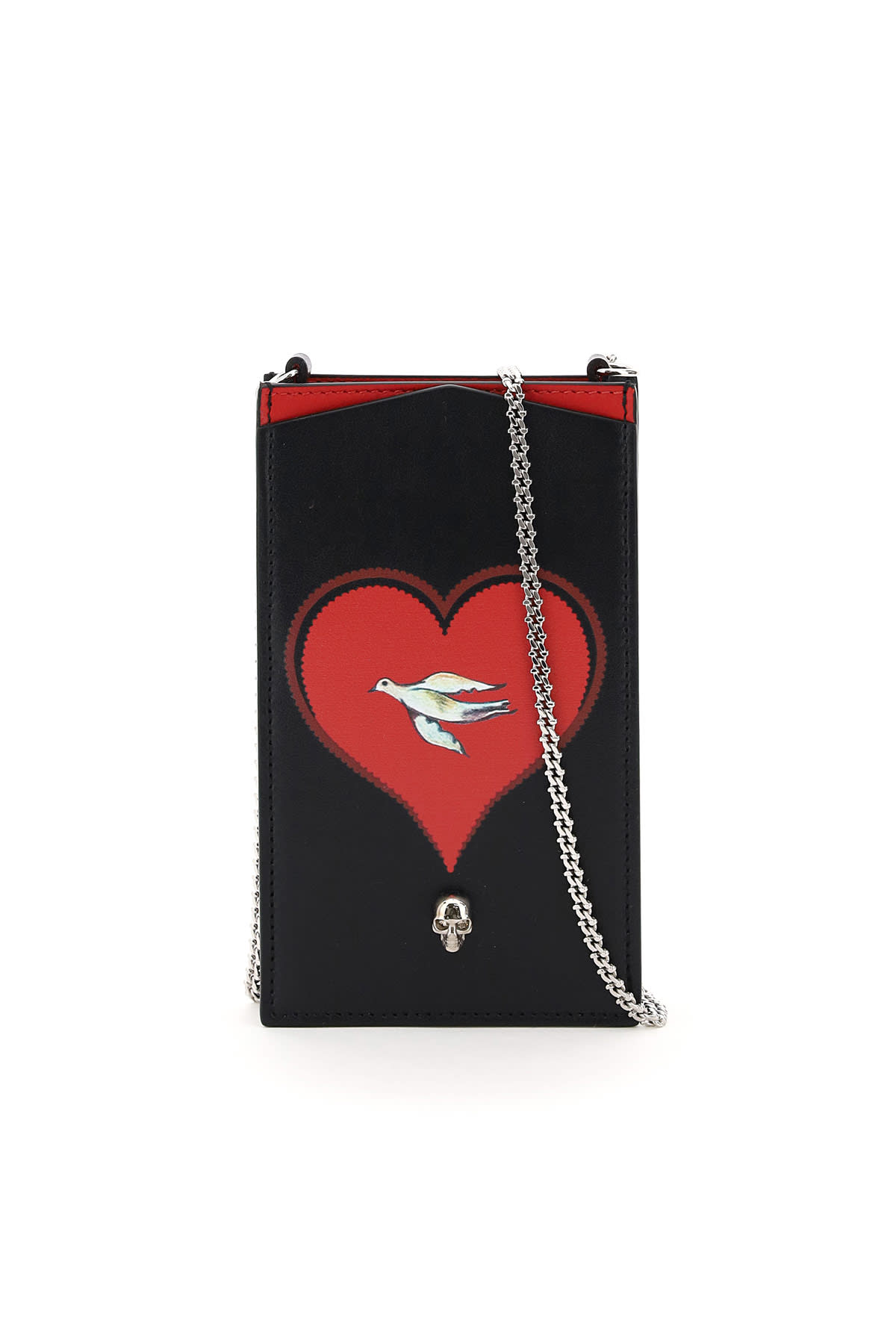 Alexander McQueen Phone Case With Print And Chain
