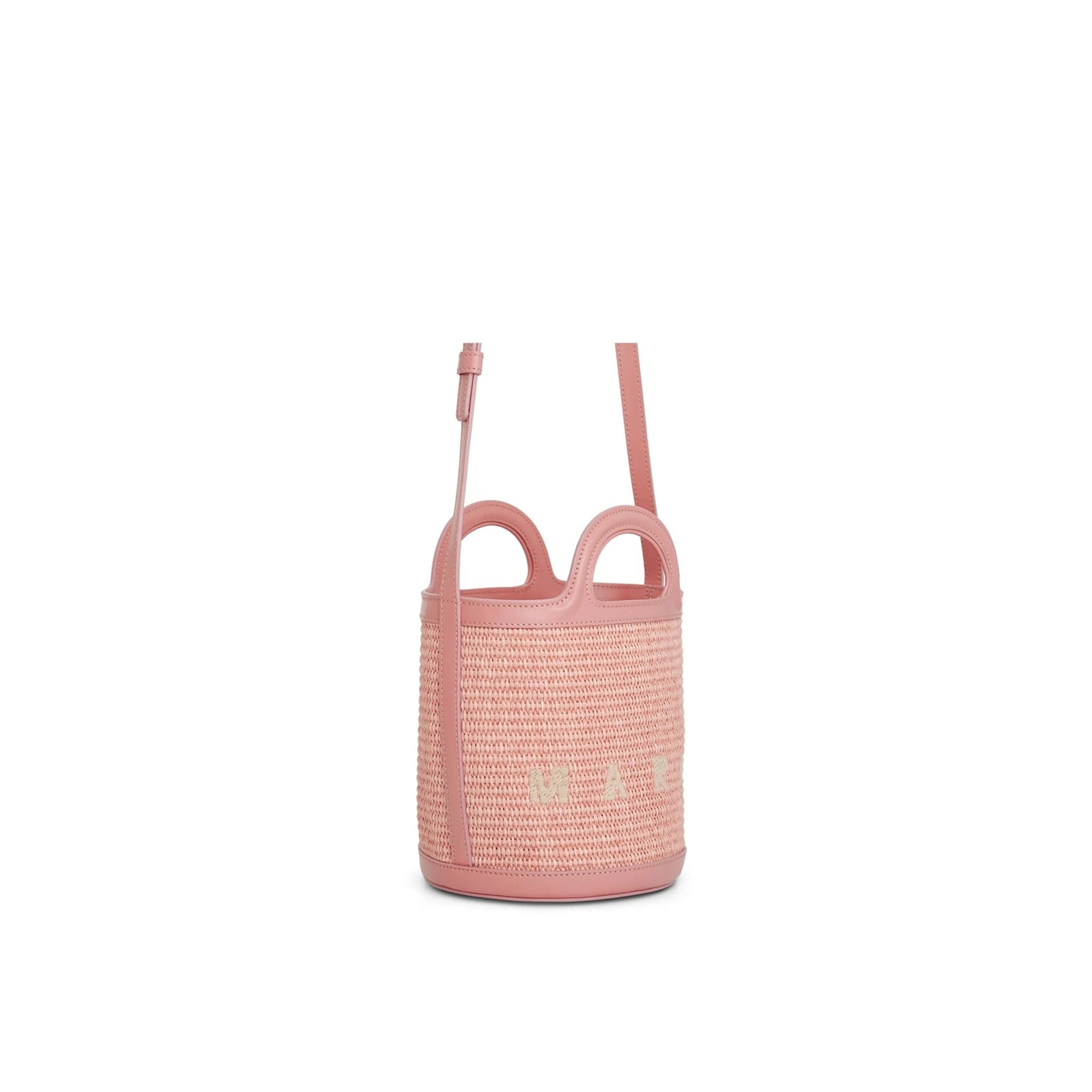 Shop Marni Tropicalia Bucket Bag In Pink