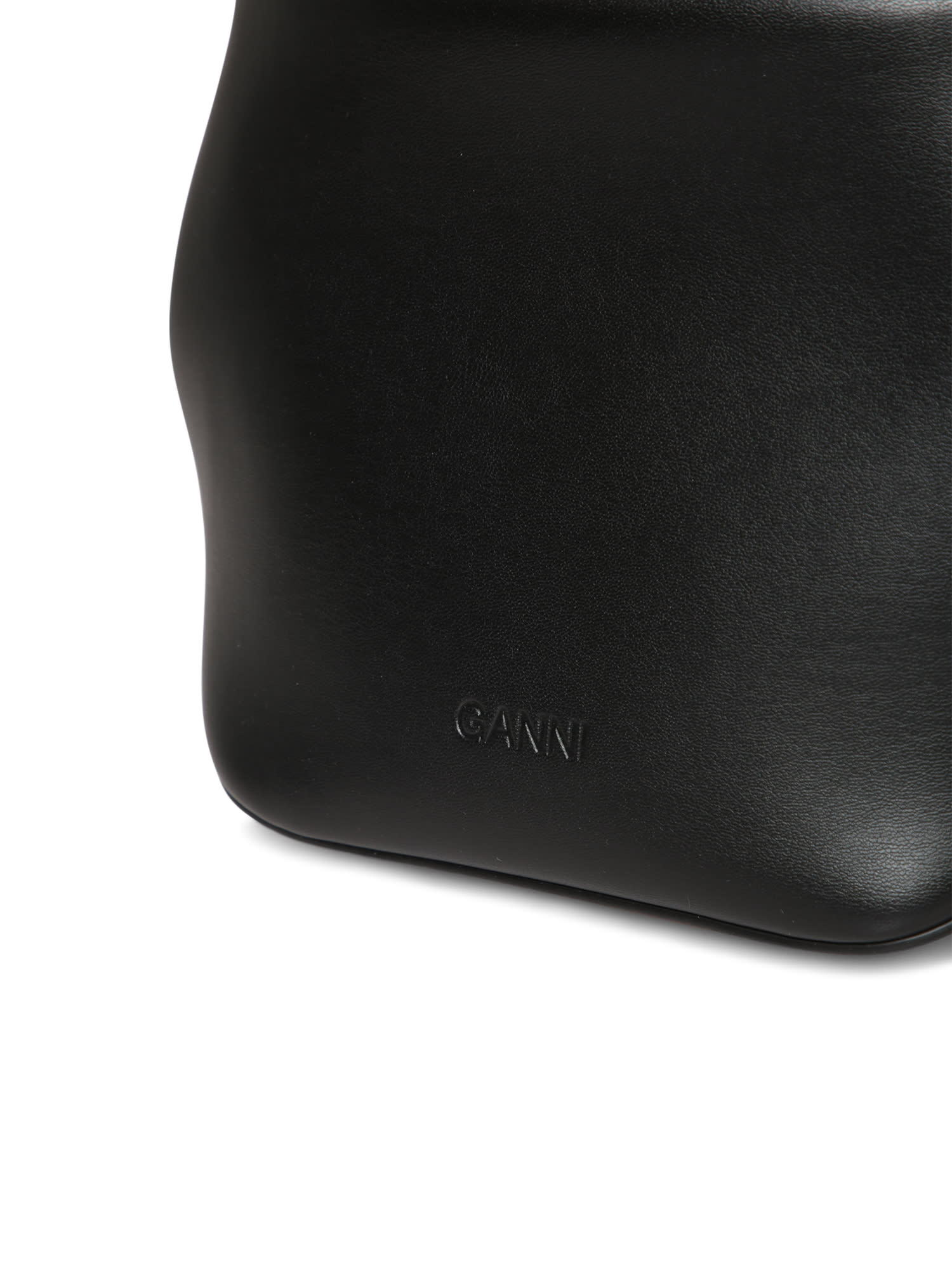 Shop Ganni Bou Bucket Black Bag