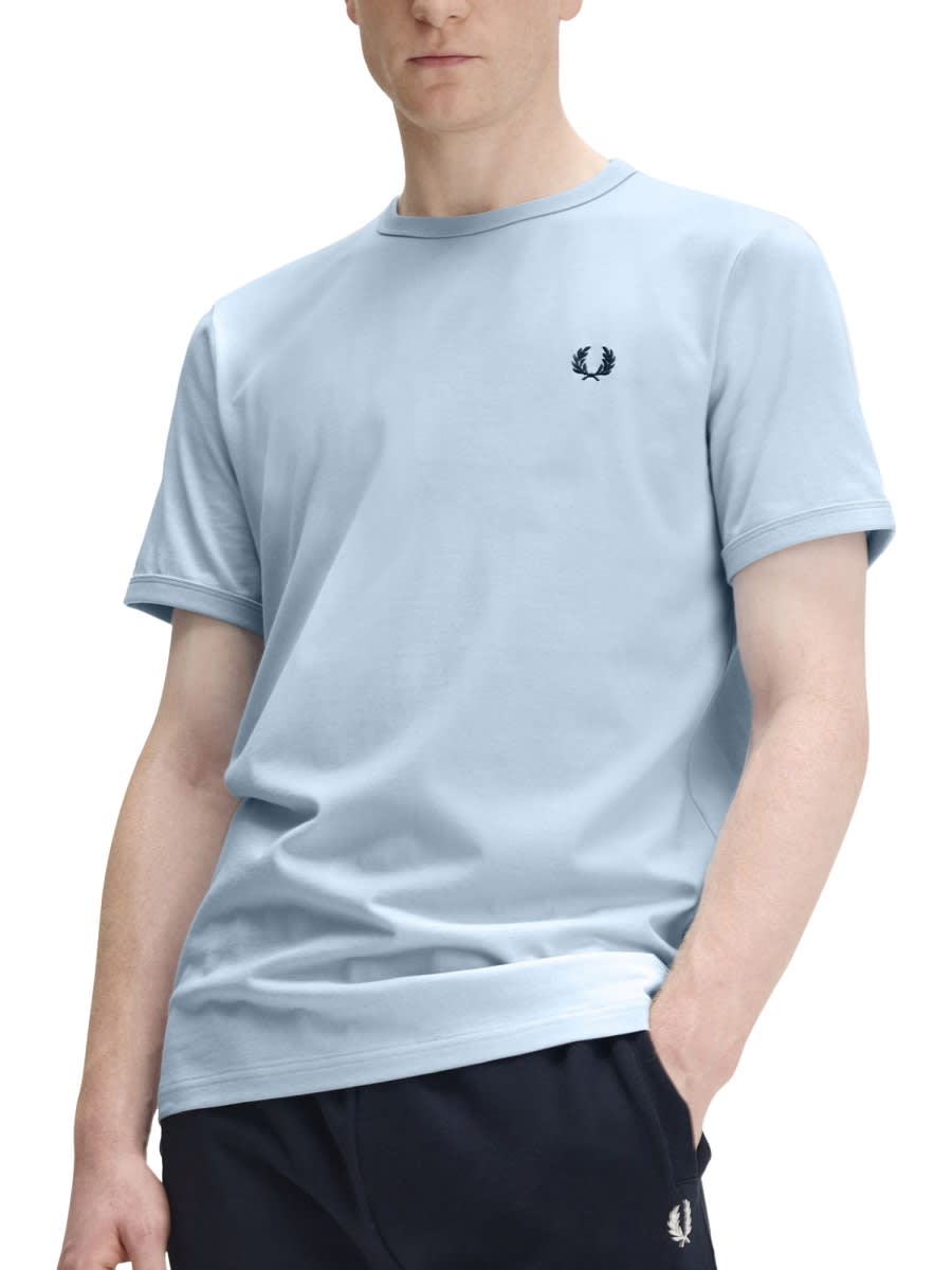 Fred Perry Tshirt Ringer In Blue