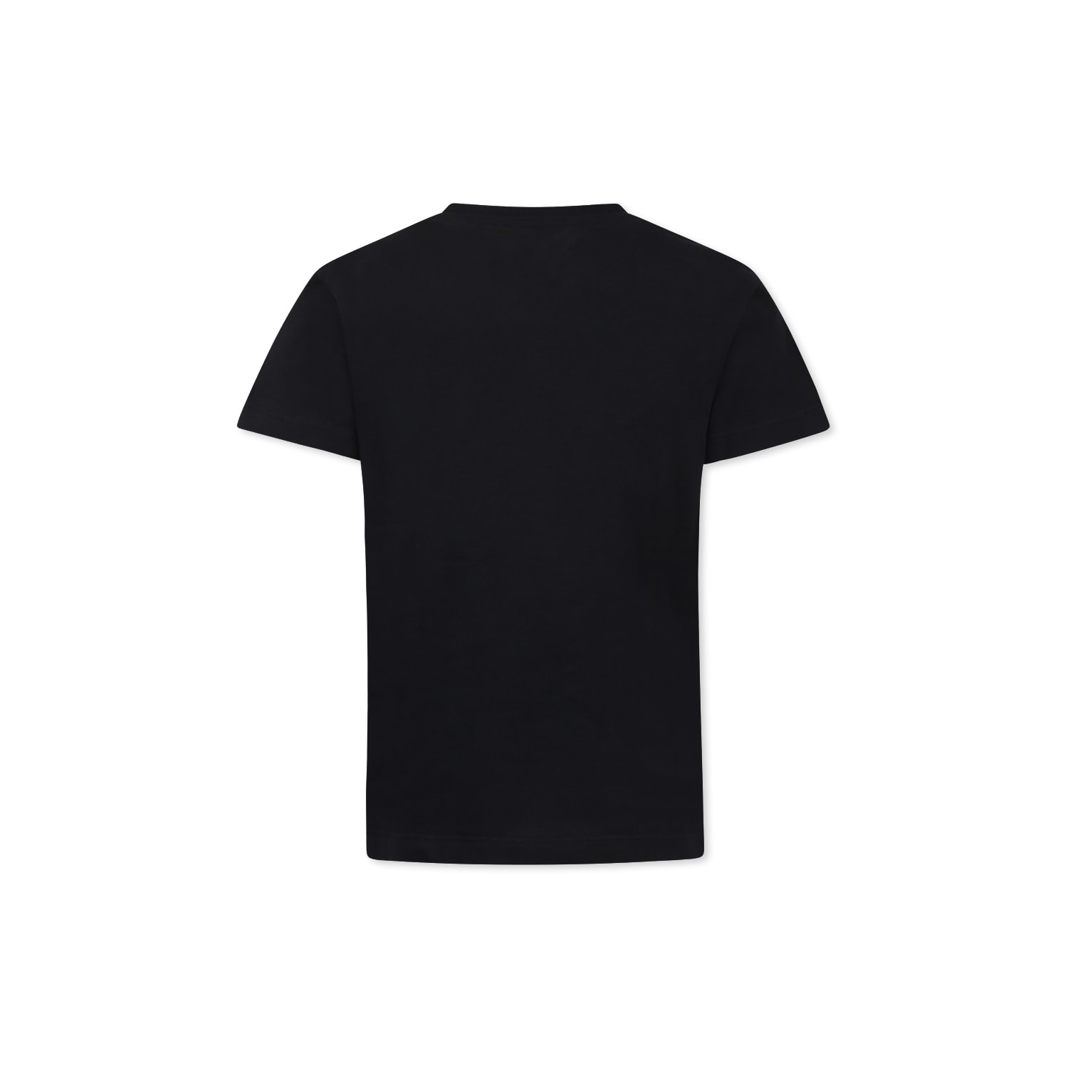 Balmain Black T-shirt For Kids With Logo In Black