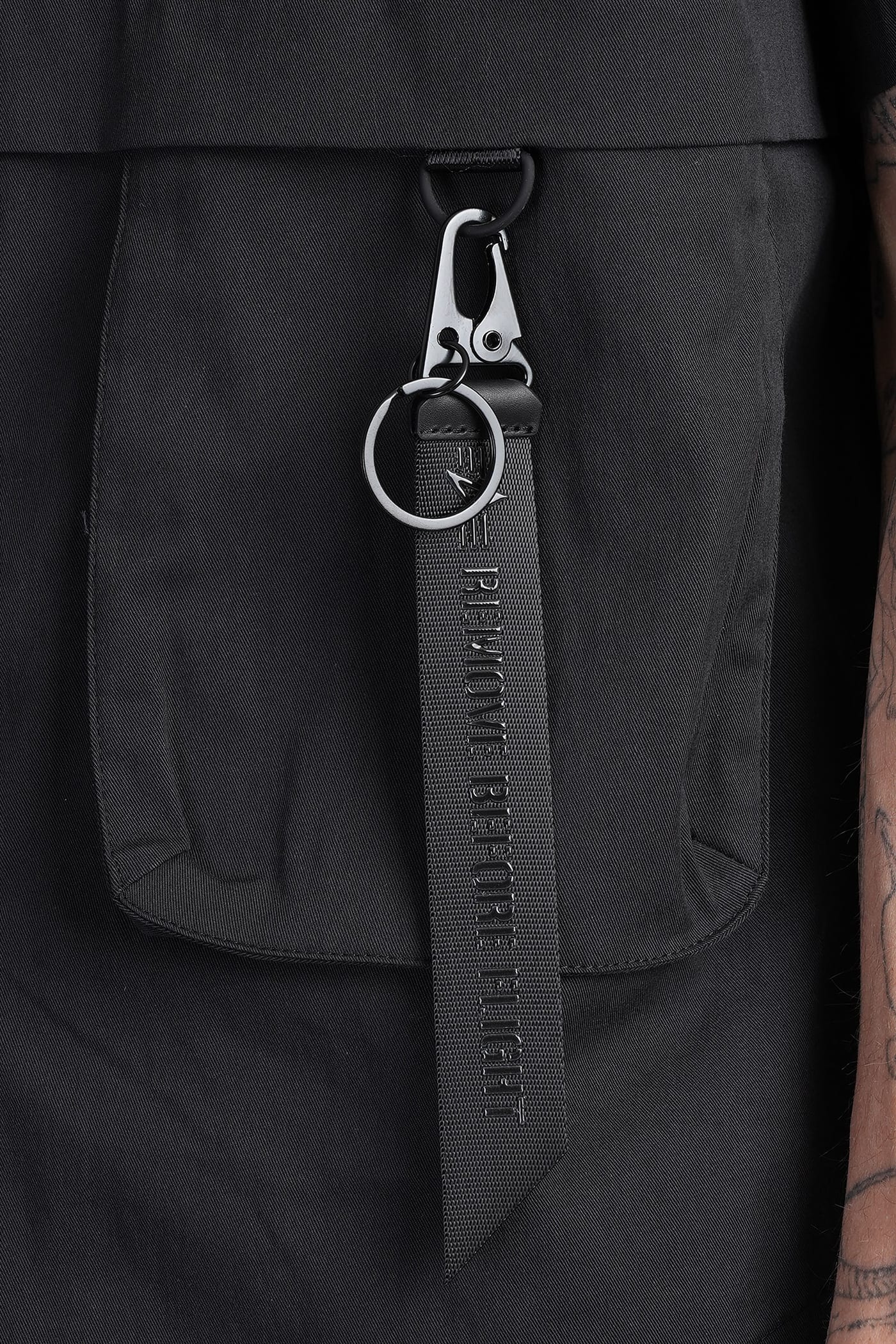 ALPHA INDUSTRIES UTILITY SHIRT SHIRT IN BLACK COTTON