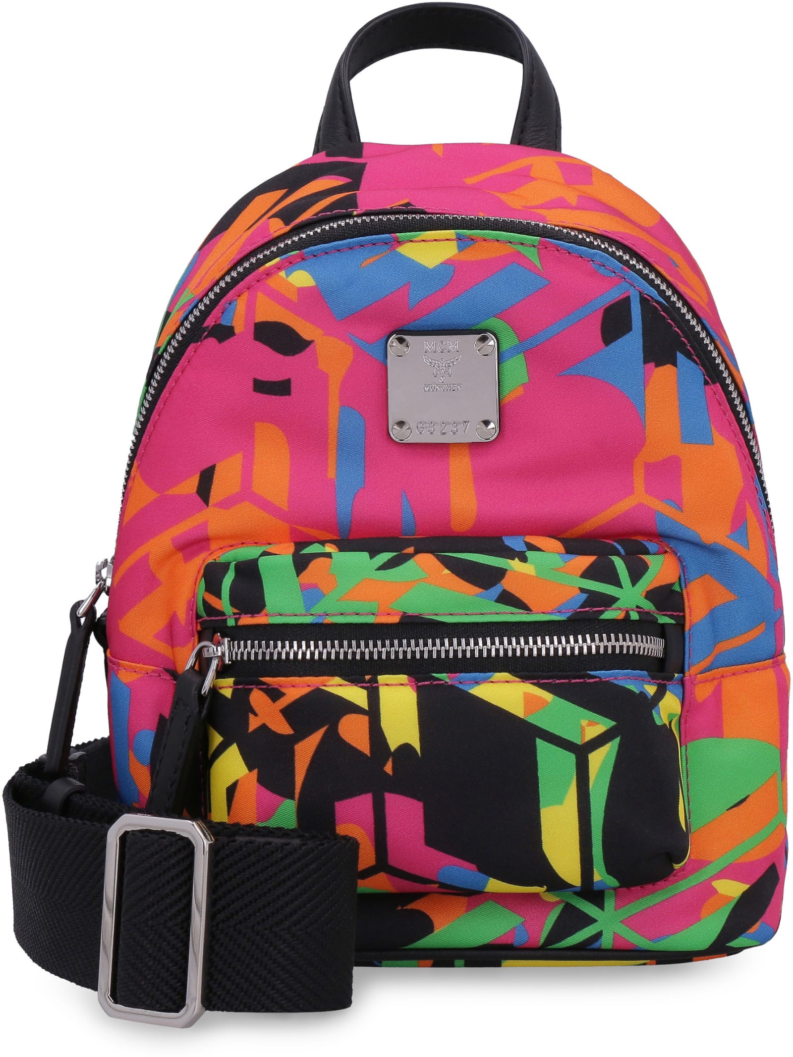 Shop Mcm Stark Cubic Camouflage Mini-backpack In Multiple Colors
