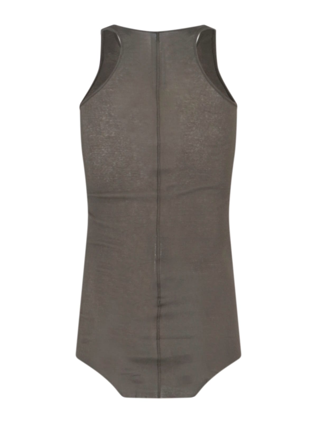 Rick Owens Sleeveless Round Neckline Seam Detailing In Green