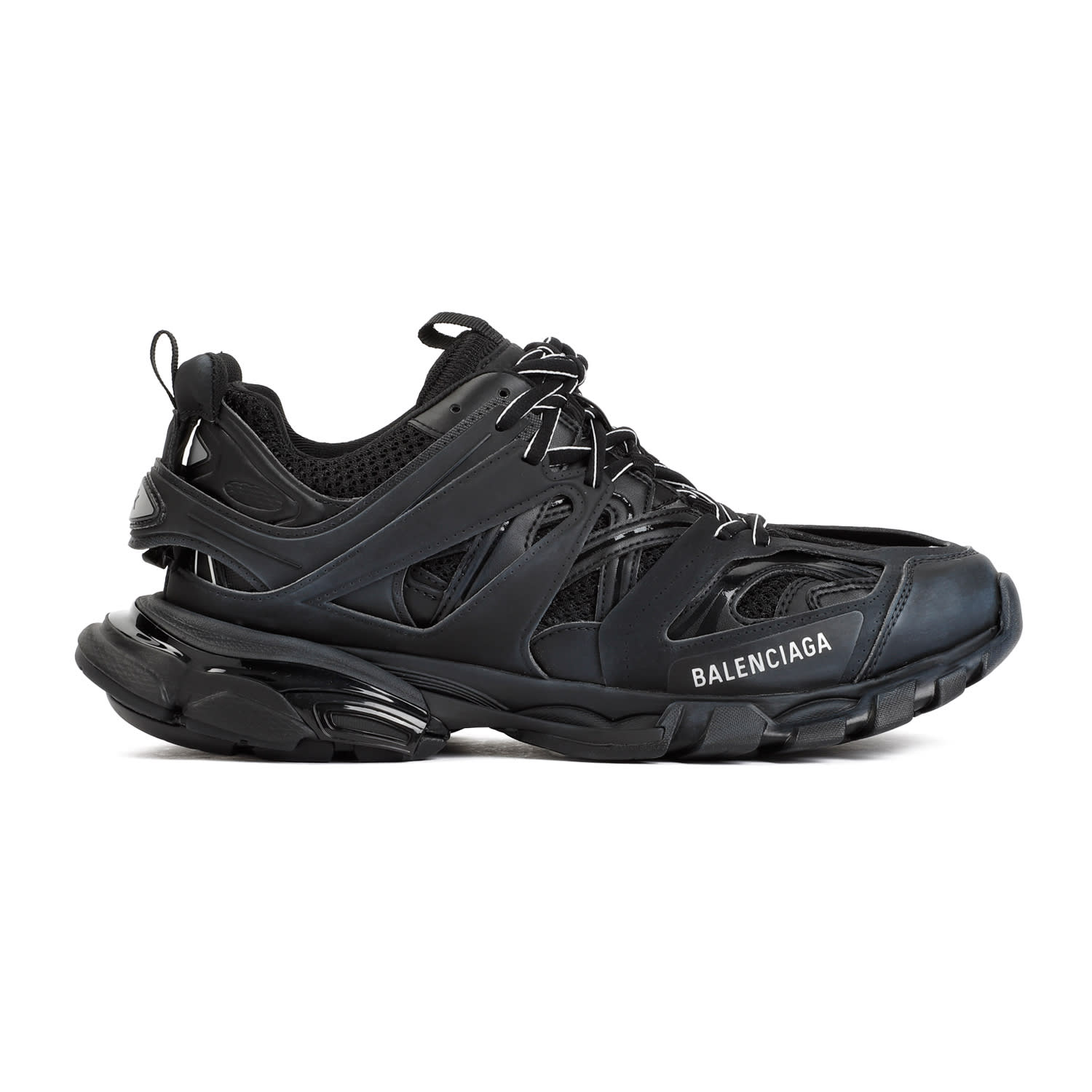 Balenciaga Track Clear Sole Low-top Sports Shoes Black