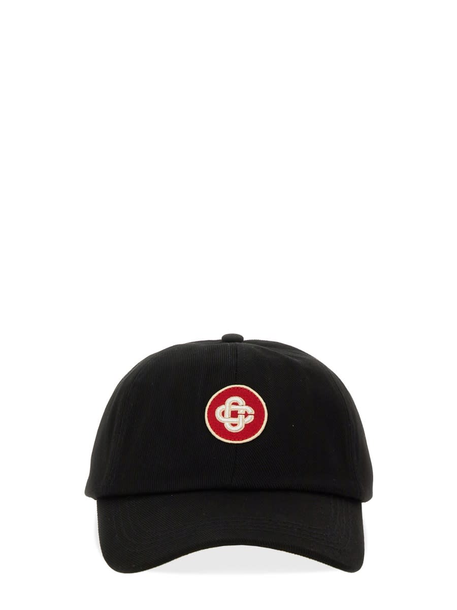 Casablanca Baseball Hat With Logo Patch In Black