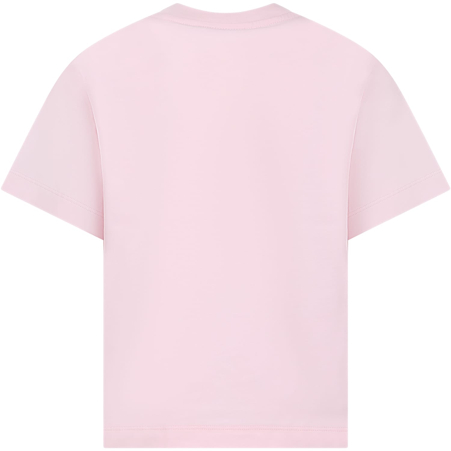 Shop Fendi Pink T-shirt For Kids With Logo