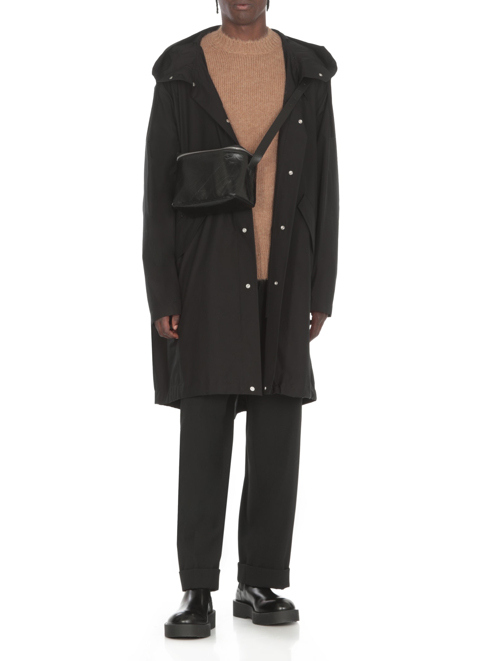 Shop Jil Sander Parka With Logo In Black