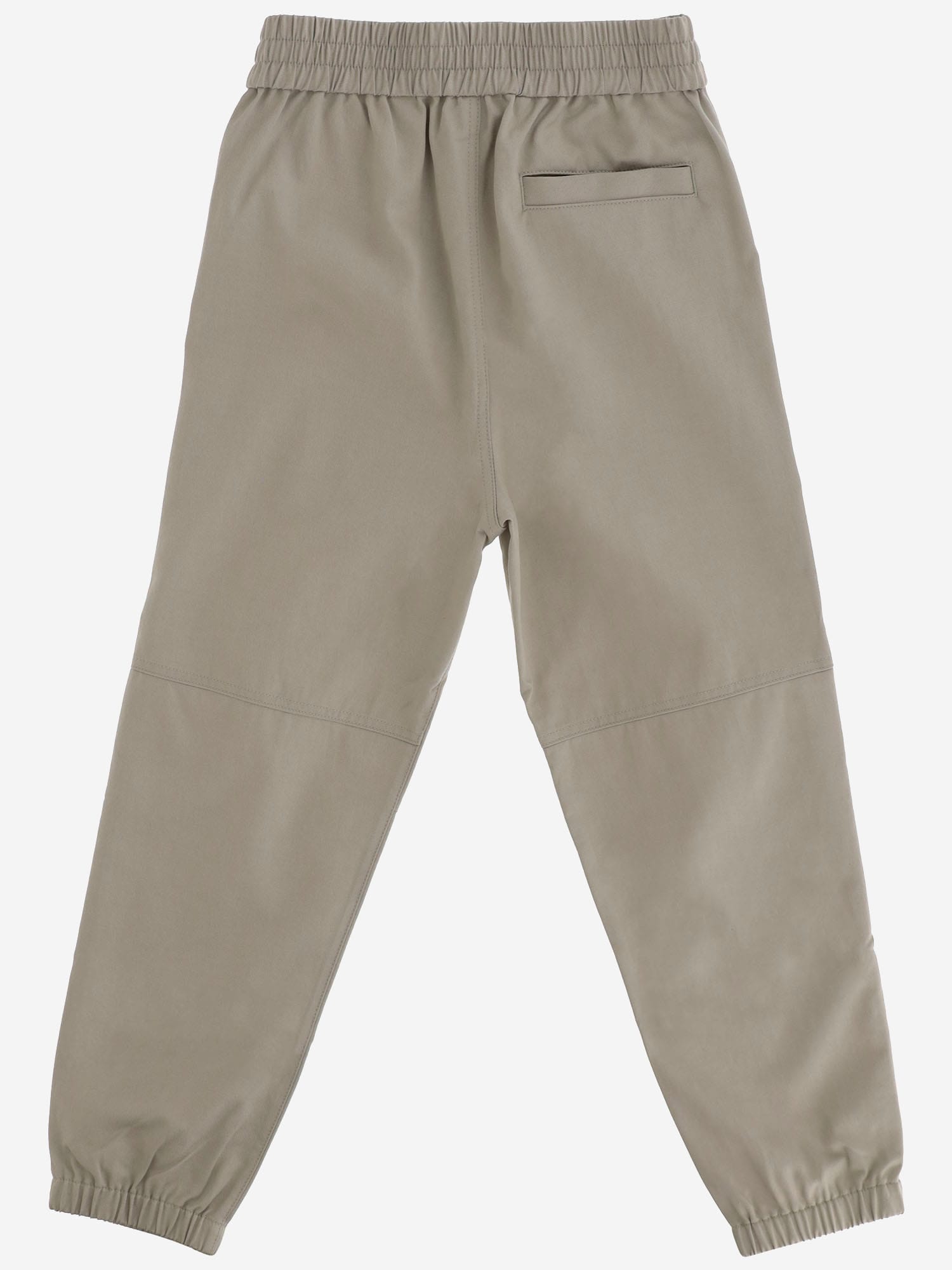 Burberry Cotton Blend Pants In Grey