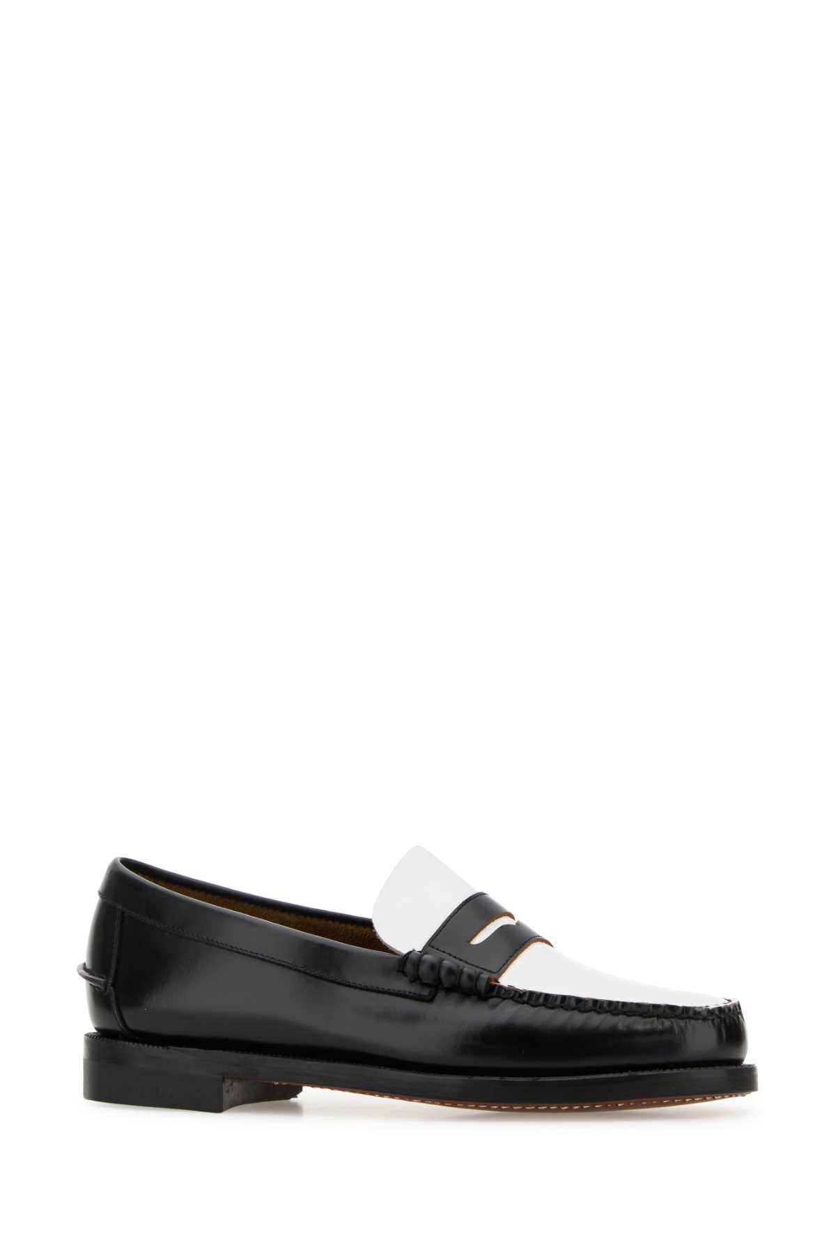 Sebago Black Leather Classic Dan Loafers In Multi