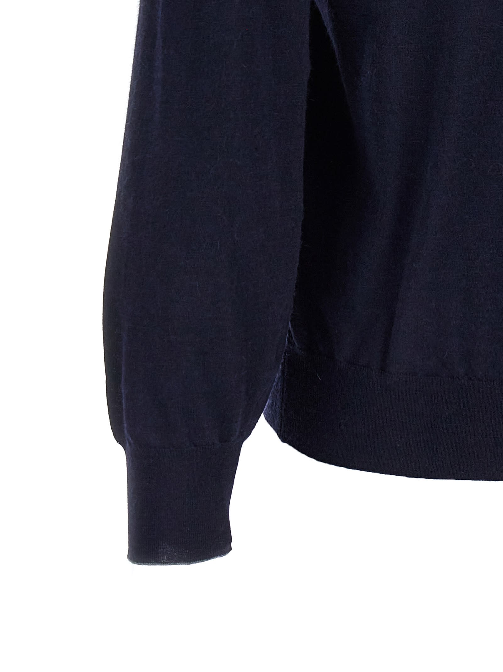 Shop Brunello Cucinelli Wool Sweater In Blue