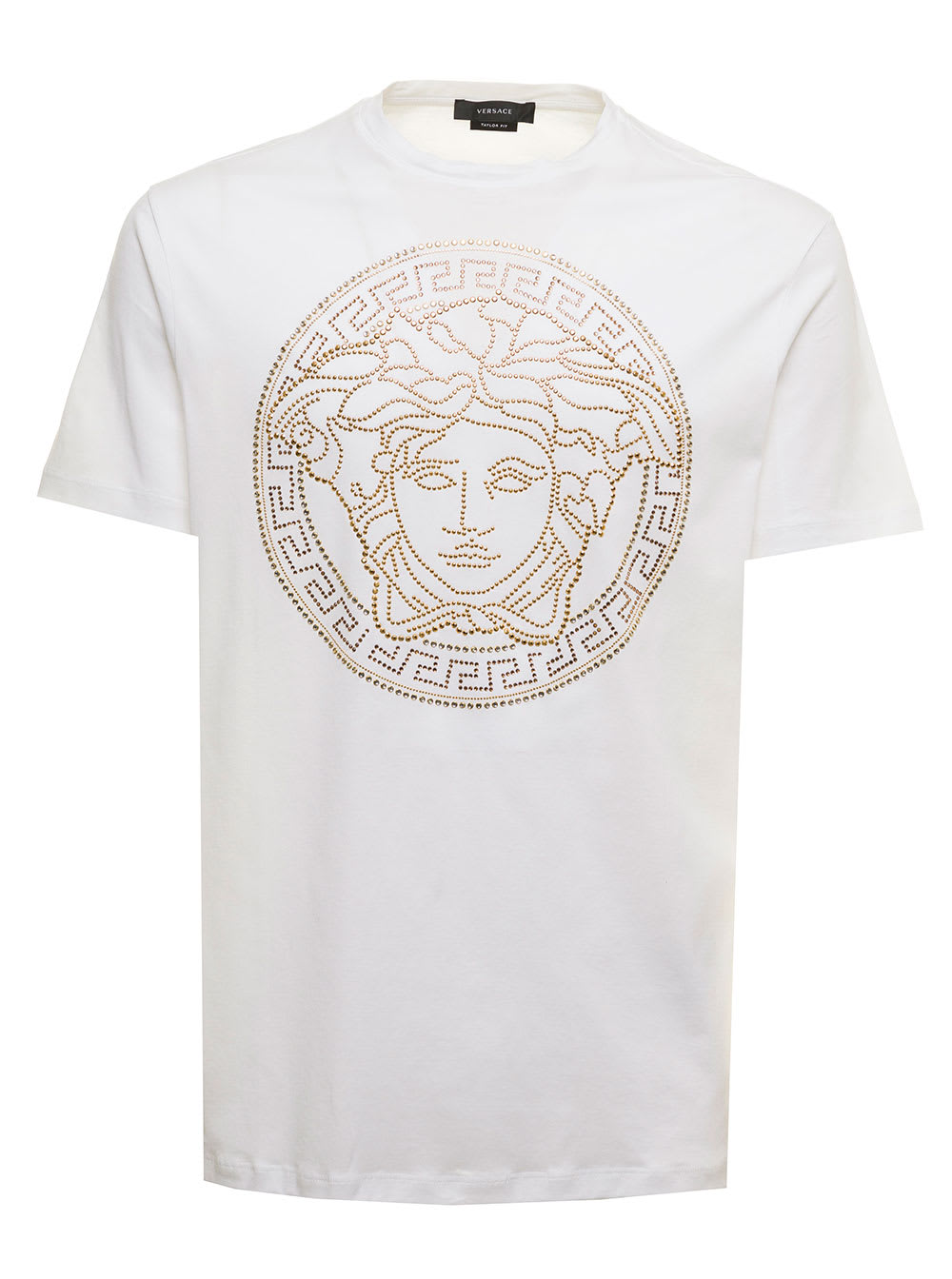 Tshirt In Cotone Con Logo Medusa Versace Uomo