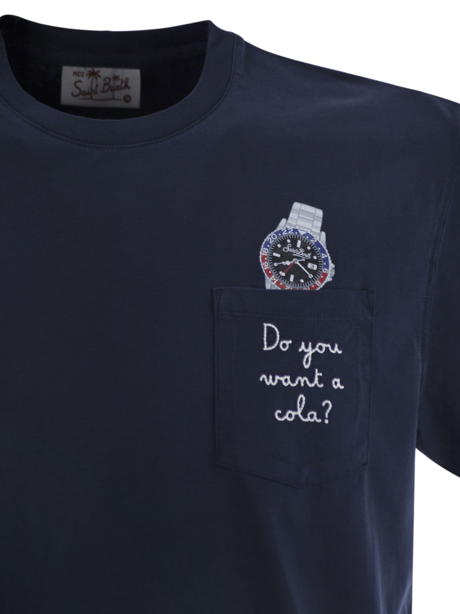 Mc2 Saint Barth T-shirt With Chest Print