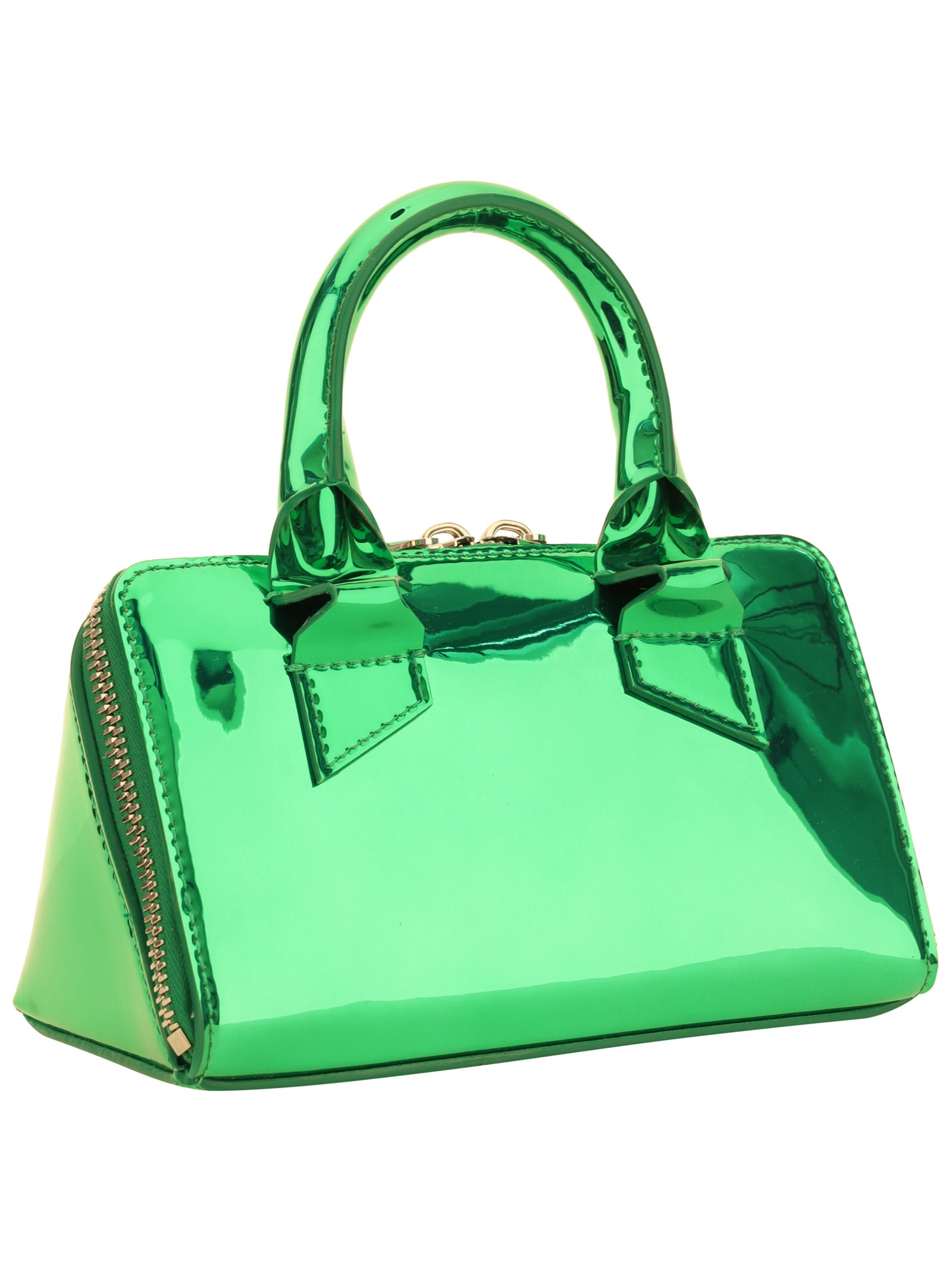 Shop Attico Mini Friday Handbag In Green