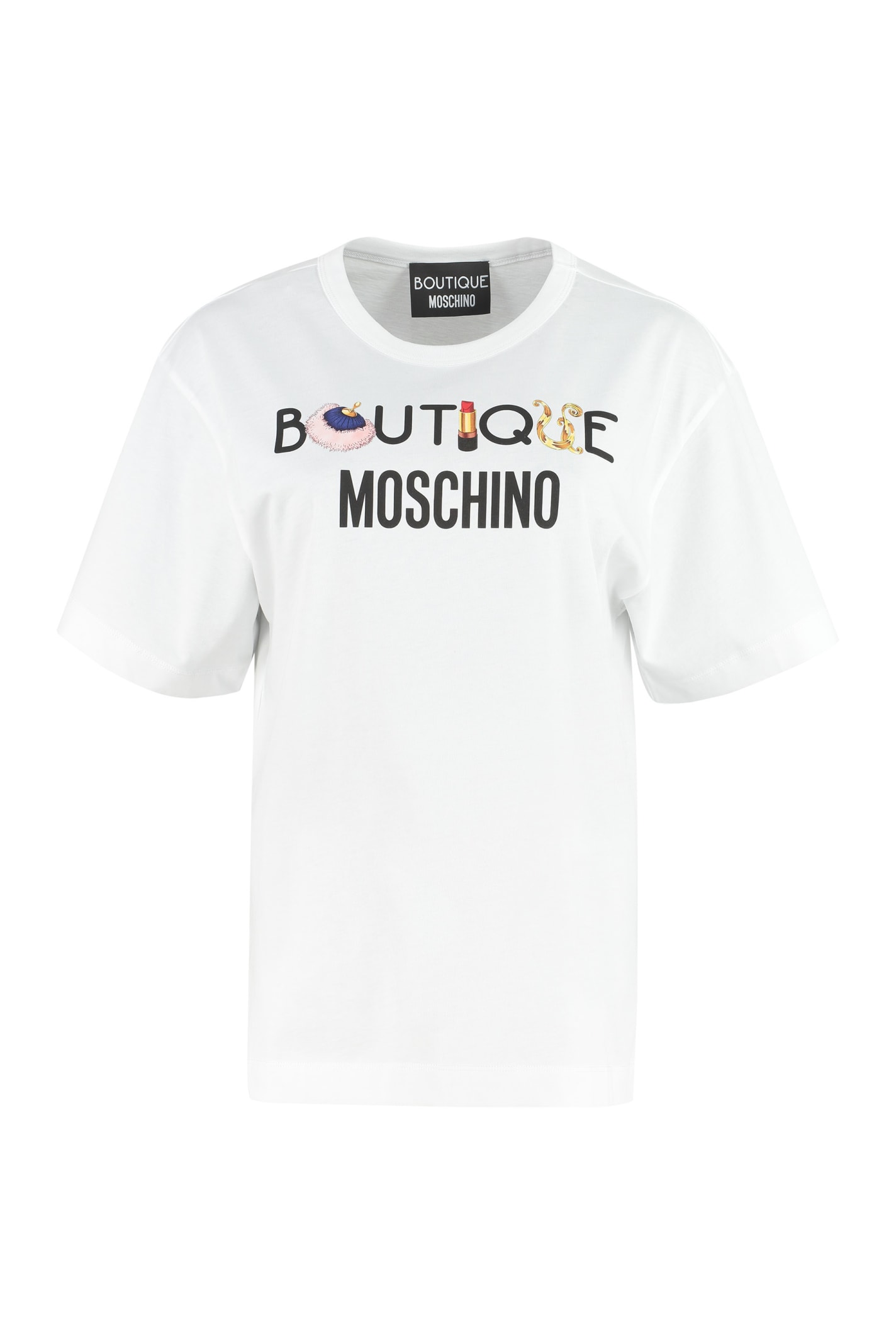 Boutique Moschino Cotton Crew-neck T-shirt