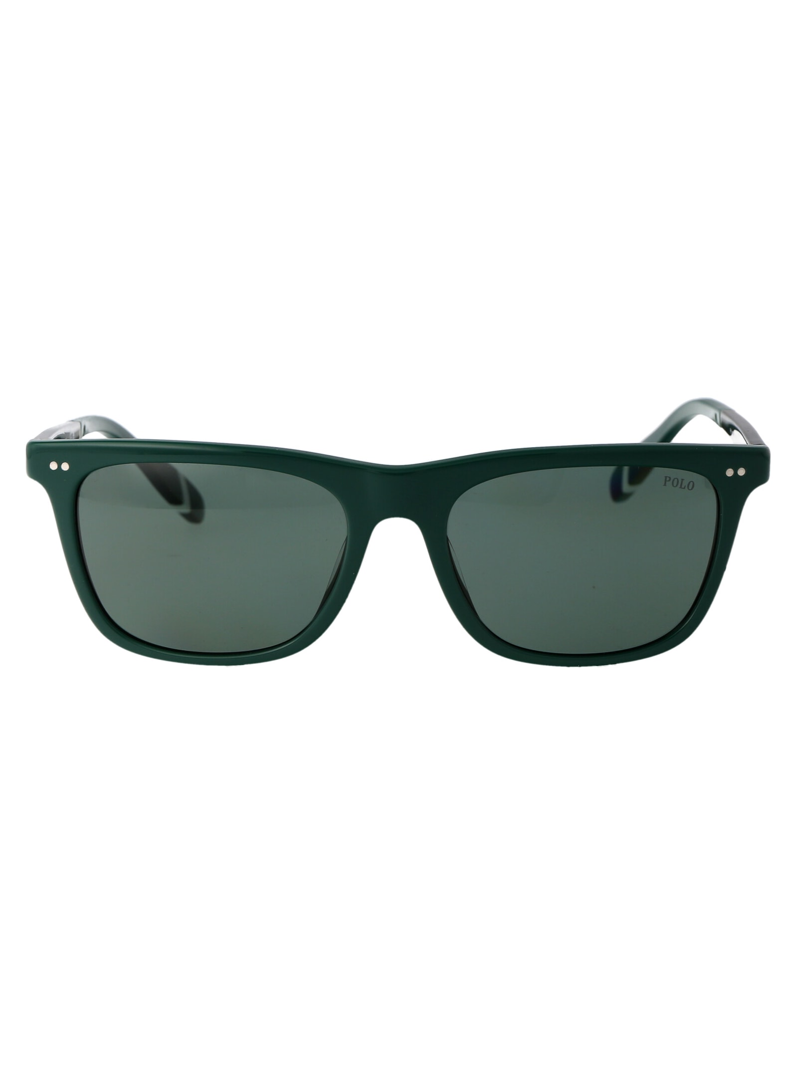 Shop Polo Ralph Lauren 0ph4205u Sunglasses In 614171 Shiny Green